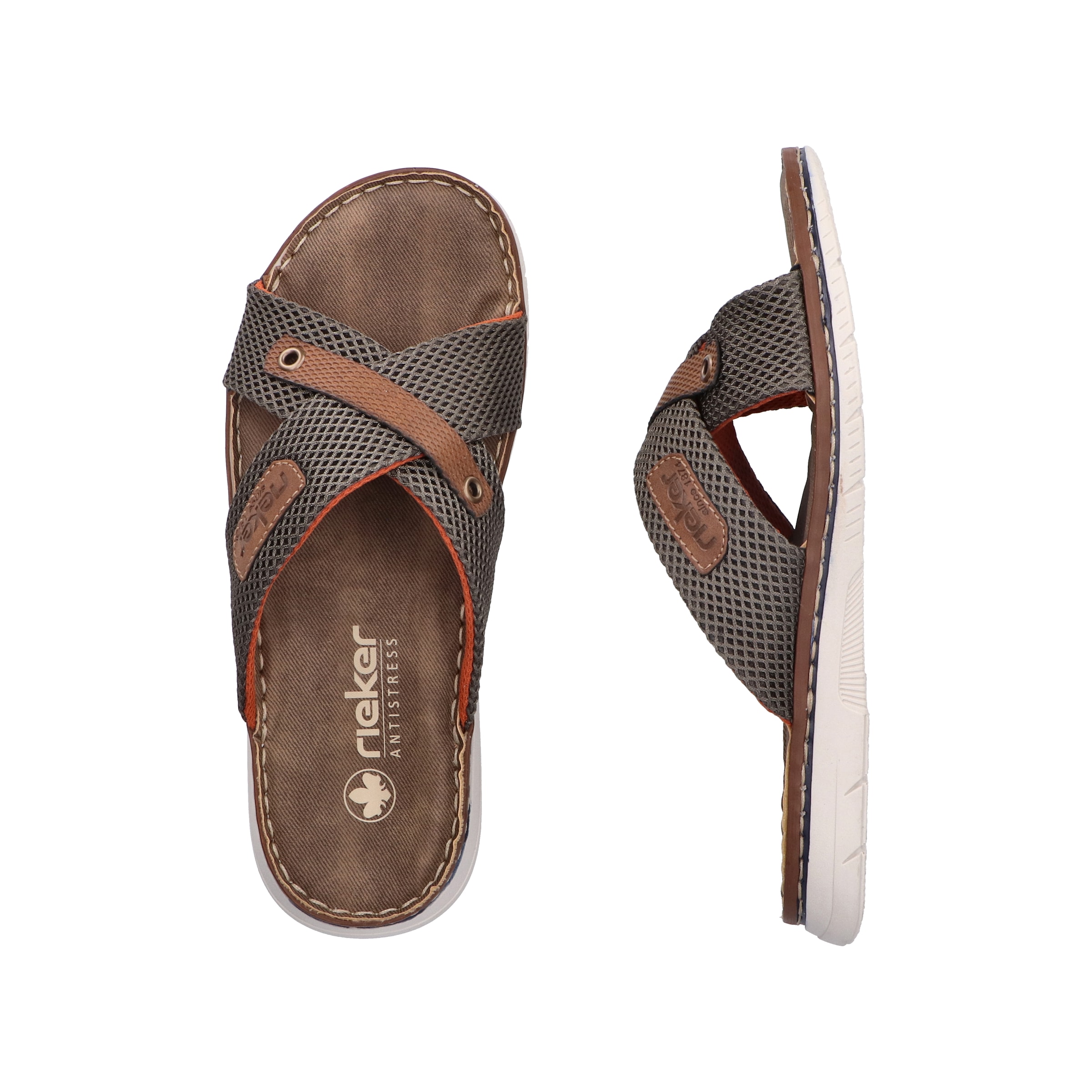 Rieker Pantolette, Sommerschuh, Hausschuh, Strandschuh zum Schlupfen