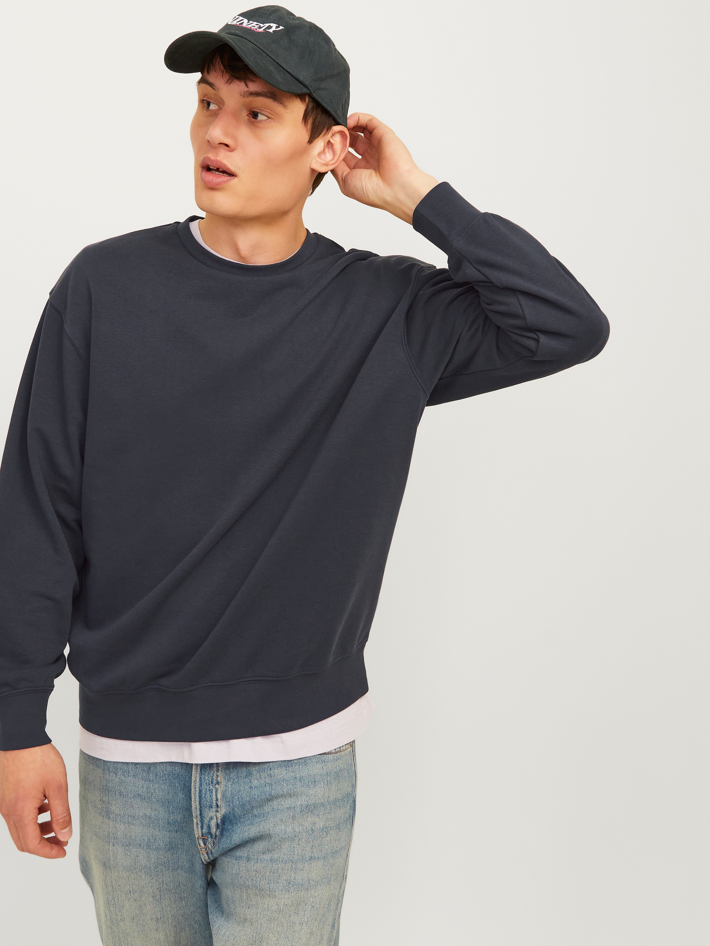 Jack & Jones Sweatshirt »JJECHARGE SWEAT CREW NECK NOOS«, mit Rippbündchen