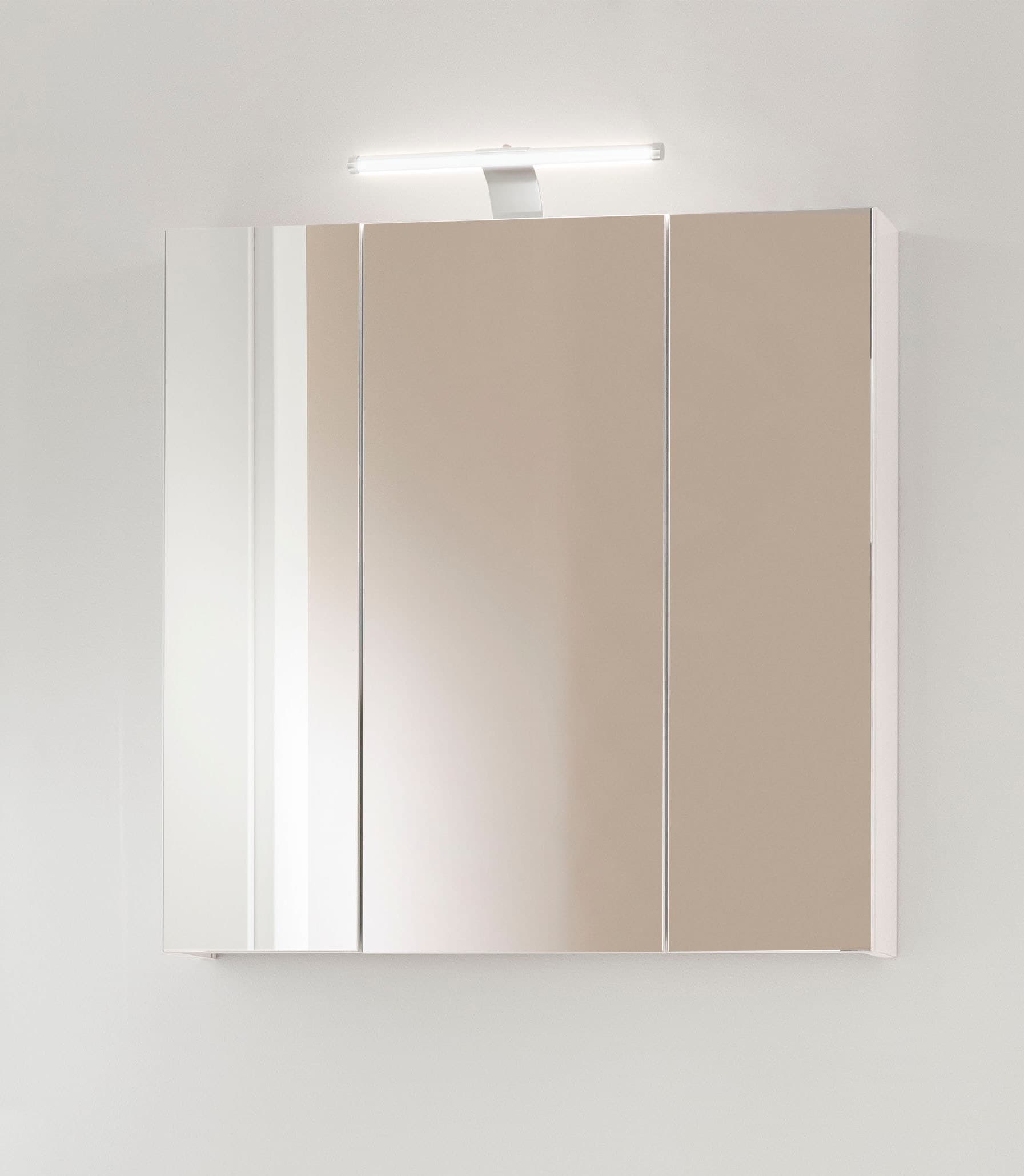 jetzt 3-türig, LED-Beleuchtung, cm, Spiegelschrank im %Sale 70 »Lagona«, Schildmeyer Schalter-/Steckdosenbox Breite