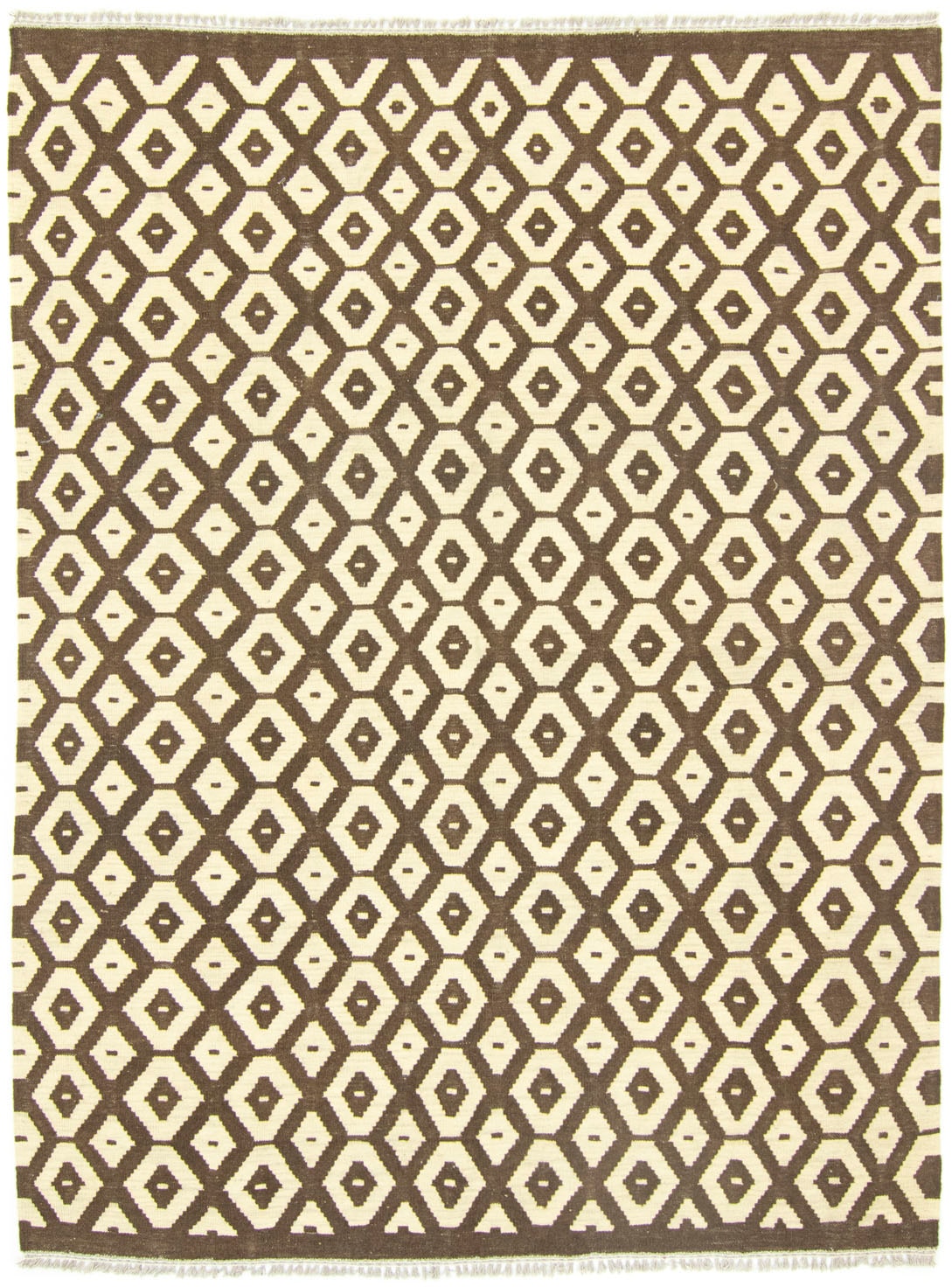 morgenland Wollteppich »Kelim Afghan Teppich handgewebt beige«, rechteckig, günstig online kaufen