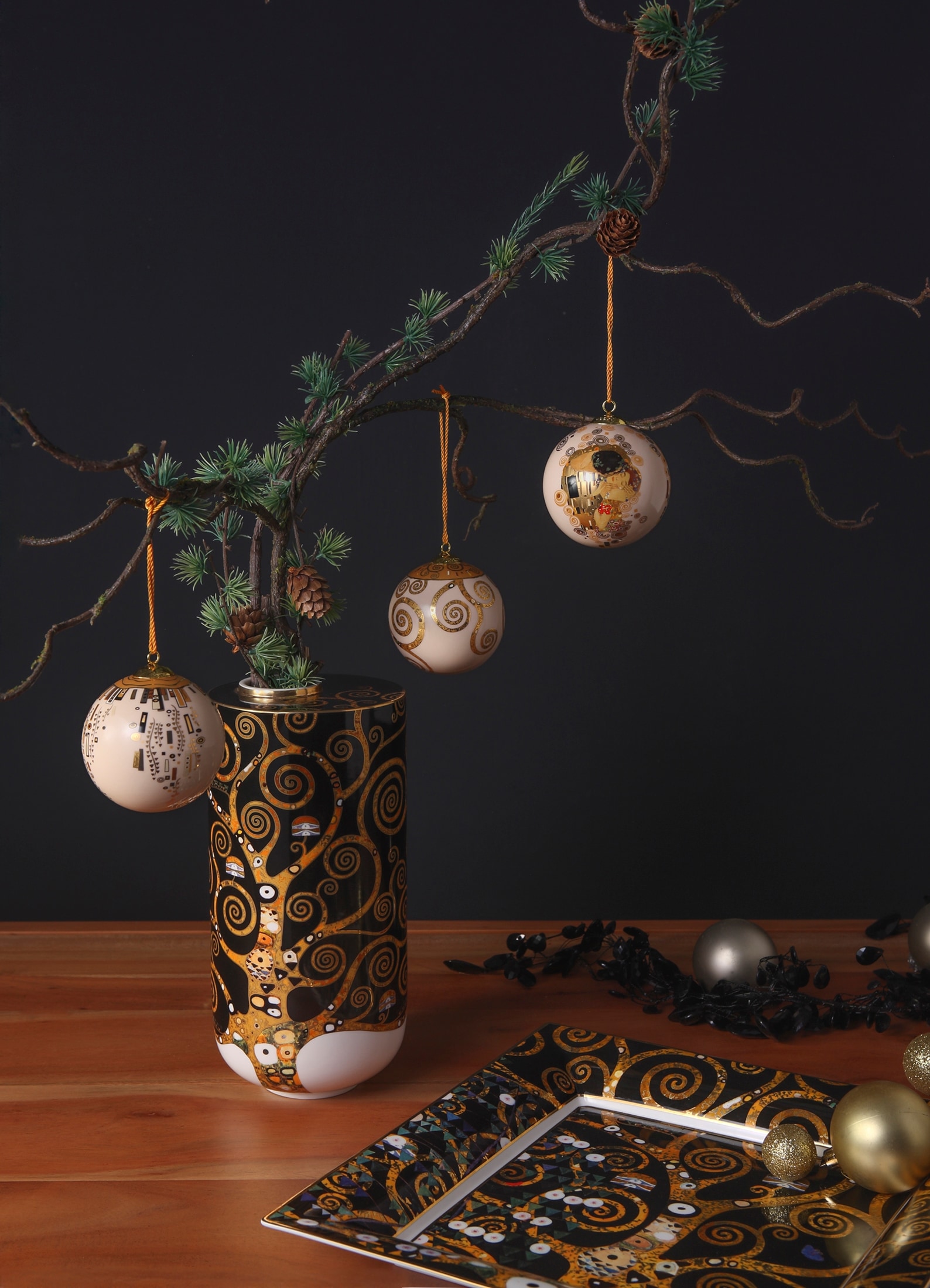 Goebel Hängedekoration »Kugel Gustav Klimt -Ornamente«