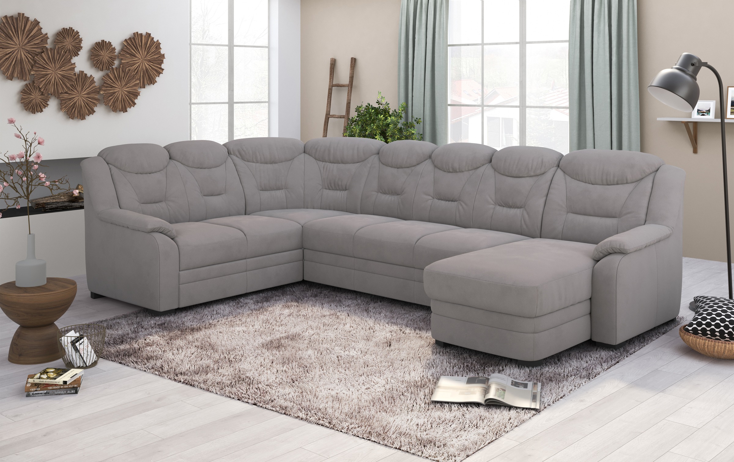 COTTA Wohnlandschaft "Marcus U-Form" wahlweise mit Bettfunktion & Stauraum günstig online kaufen