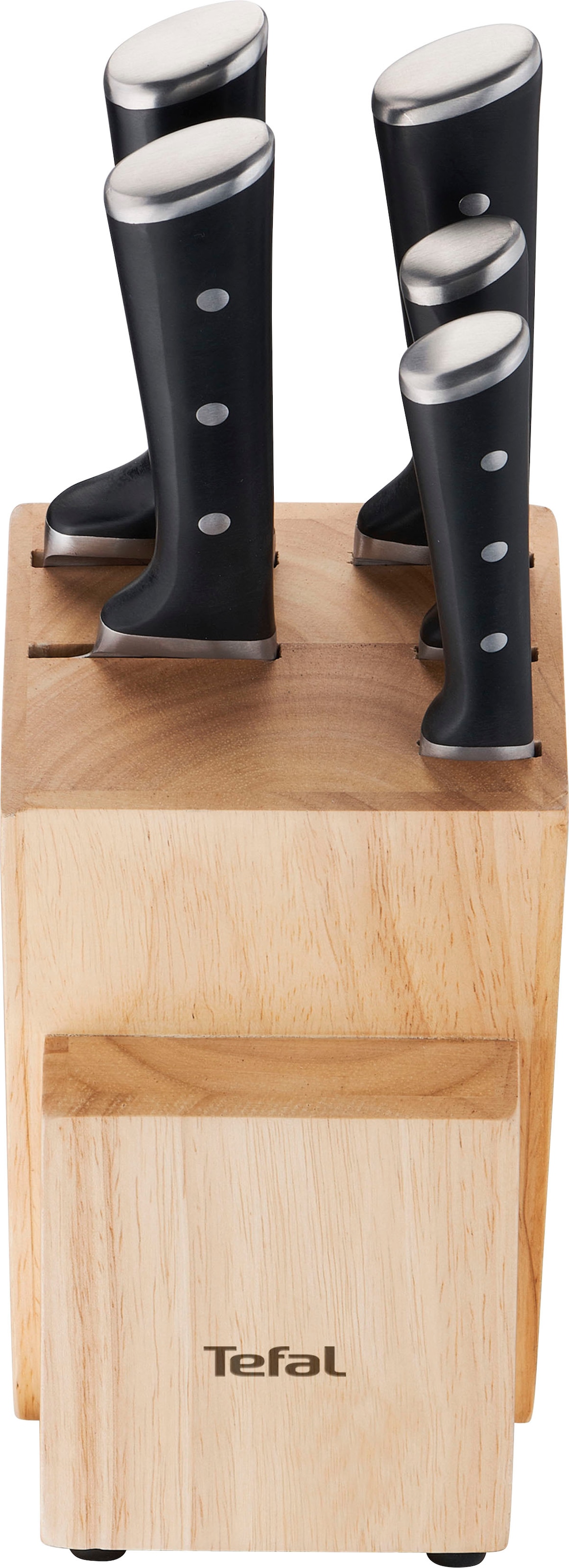 Tefal Messerblock tlg., Ice Edelstahl/Holz Set, kaufen formschönes 6-teiliges 6 K232S5, Force Force«, »Ice Design, dauerhafte Technologie, online Leistungsfähigkeit