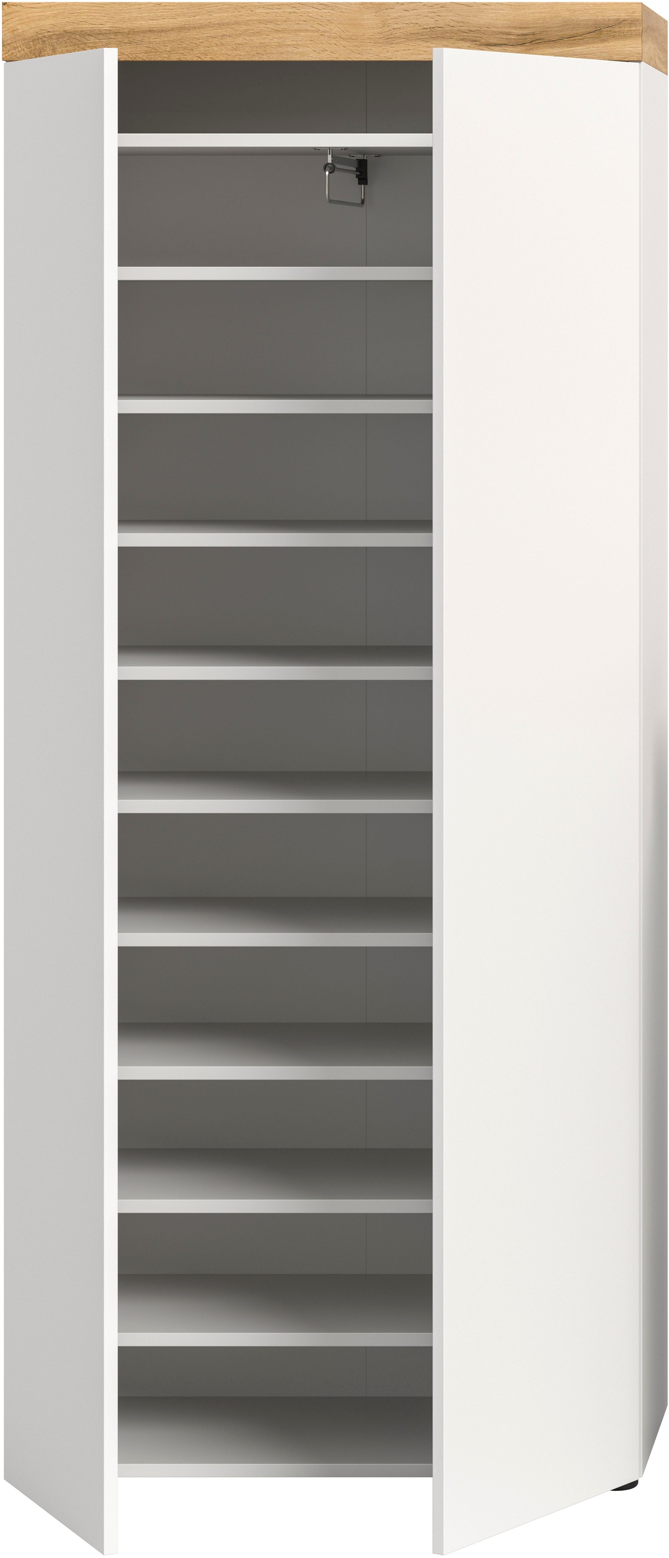 OTTO home Schuhschrank »MAMBO, Höhe 179cm, stehend & hängend, push-2-open« 2 farbige Ausführung, 1 Stk. tlg. Schuhschrank, Schuhkommode, Flur, Diele