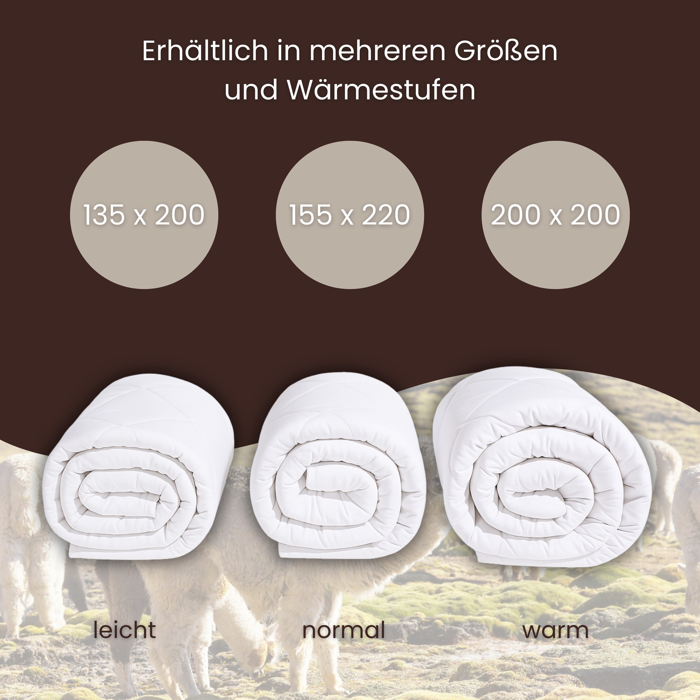 Älgdröm Naturhaarbettdecke »Lofna« normal Füllung Alpakahaar 1 Stk. tlg. Be günstig online kaufen