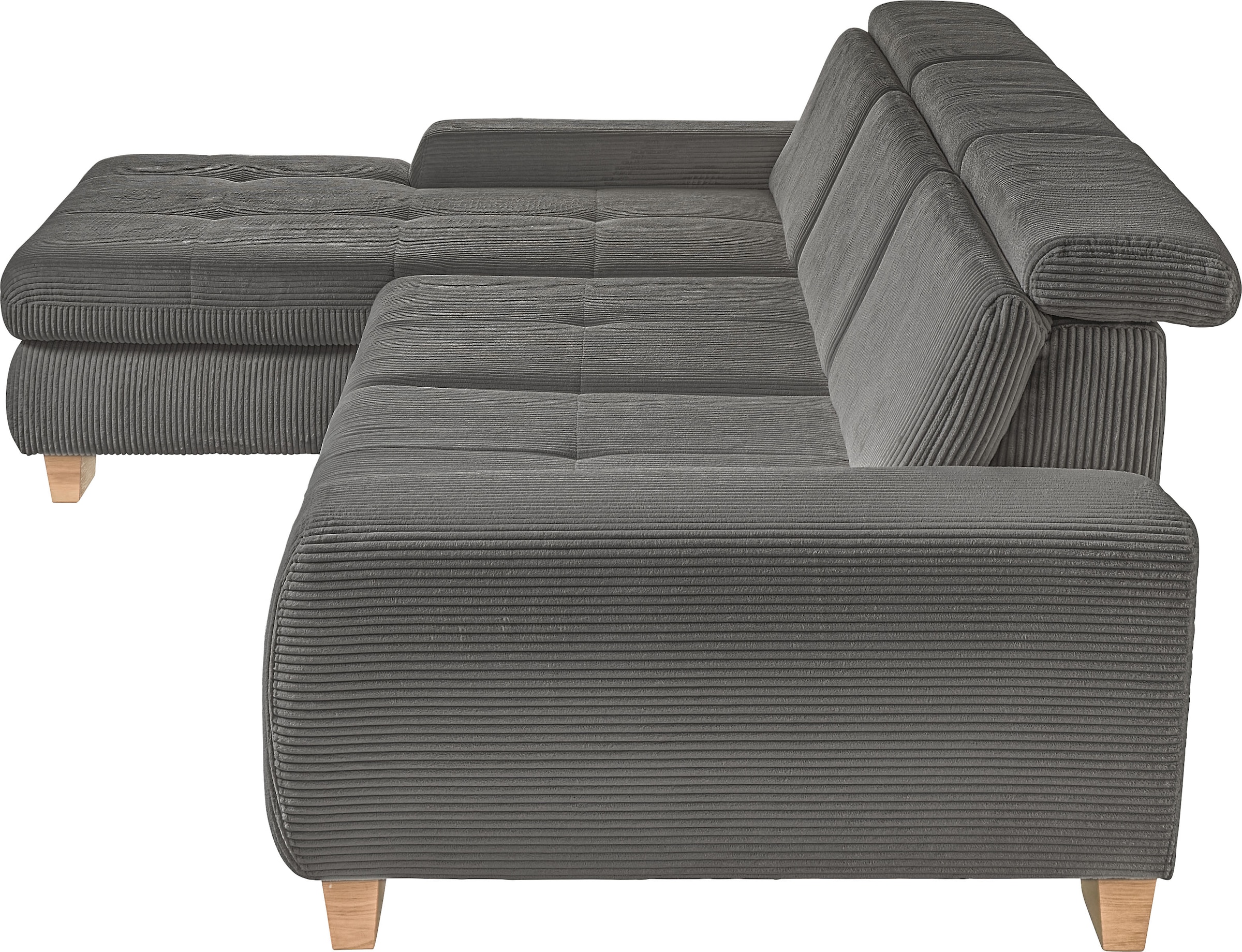 set one by Musterring Ecksofa »SO 3400«, mit Canape und verschiedenen Funktionen, Kaltschaum, B307 x T195 cm