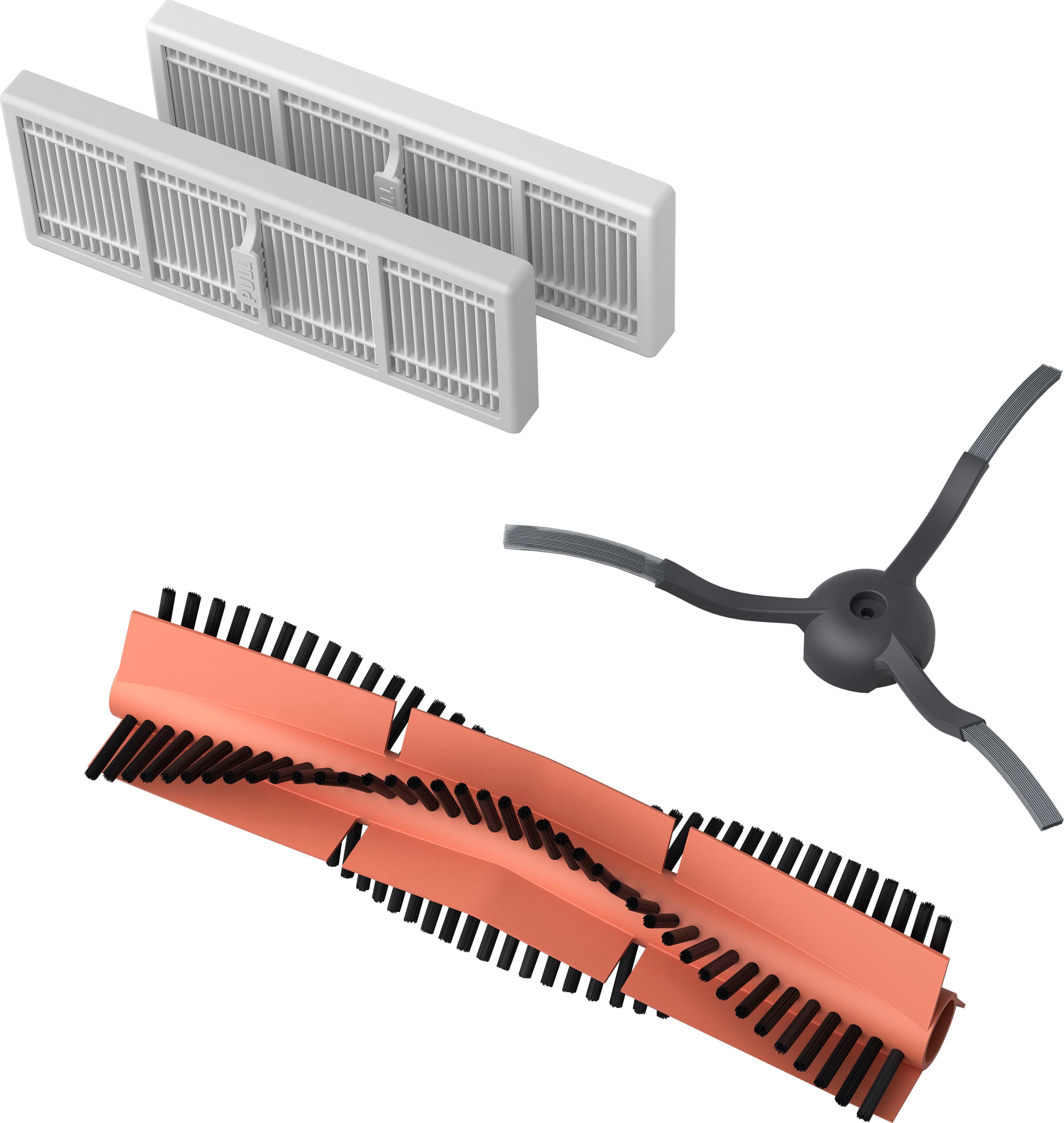 PHILIPS Bodenwischer-Set »XV1473/00« für Saugroboter XU7000/01, XU7100/01 mit 2x Filter, 1x Seitenbürsten bunt