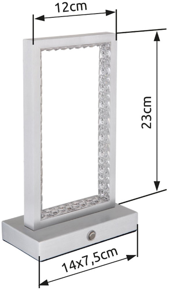 GLOBO LIGHTING Tischleuchte »SAMEGA« LED-Modul 1 Stk. warmweiß - kaltweiß Tischlampe Nachttischlampe Deko-Tischleuchte Schlafzimmer