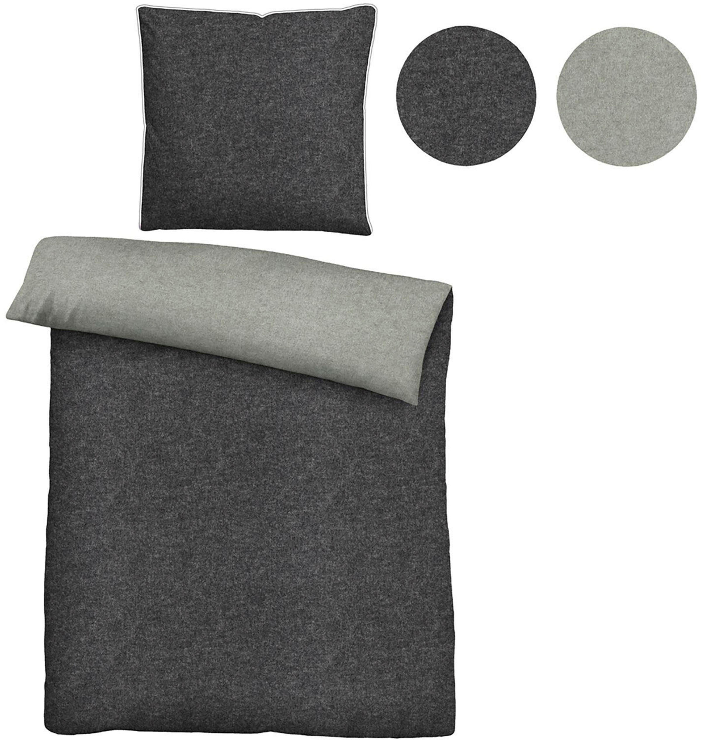 Biberna Wendebettwäsche »Hermal«, aus weicher, wohlig warmer Flanell (Biber günstig online kaufen