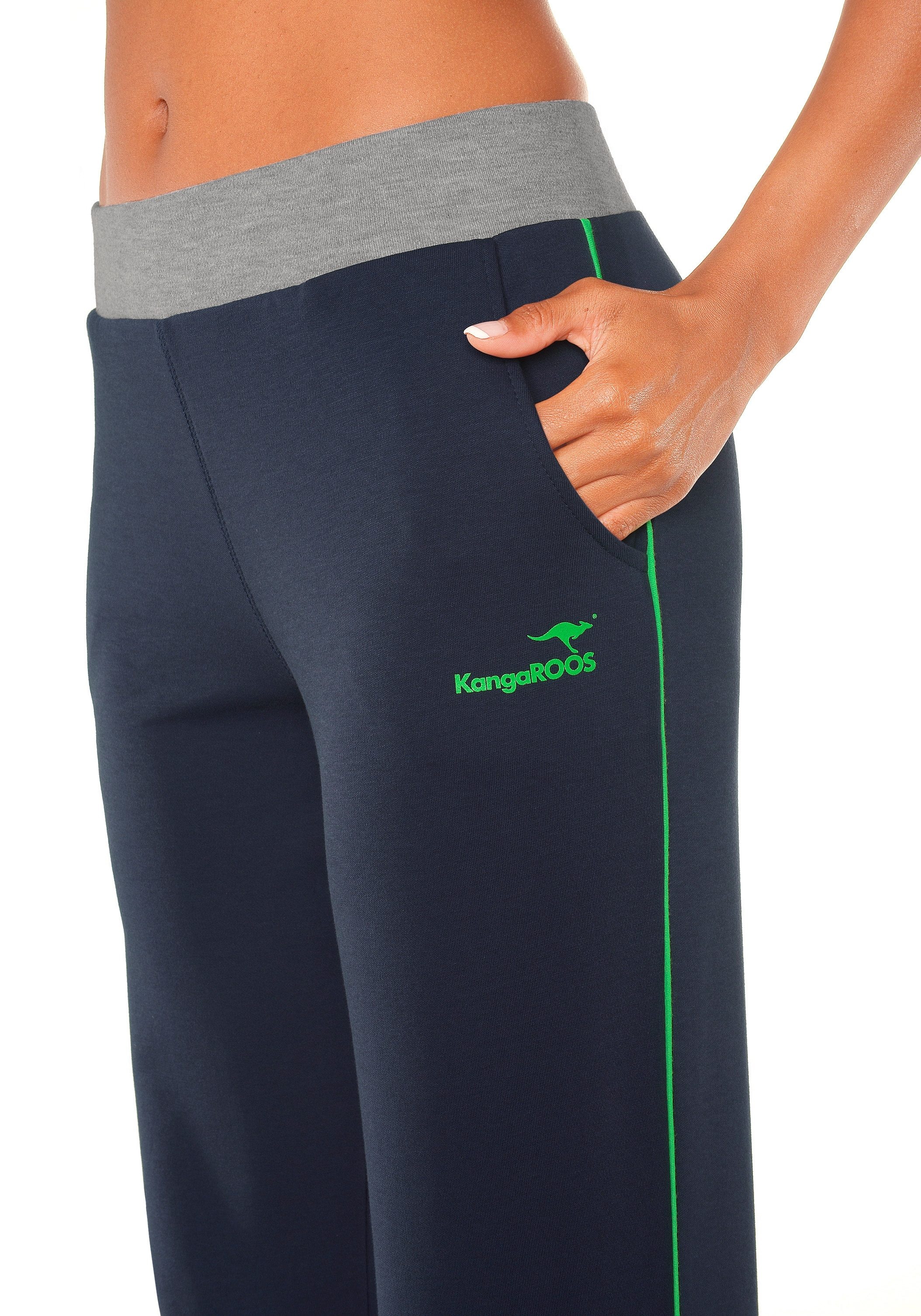 KangaROOS Relaxhose  mit breitem Bund, Loungewear, Loungeanzug