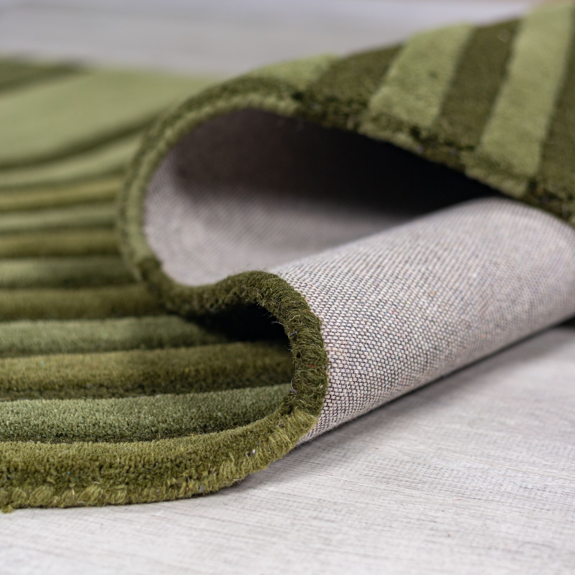 FLAIR RUGS Wollteppich »Conway Retro« rechteckig 12 mm Höhe Hoch-Tief-Struktur