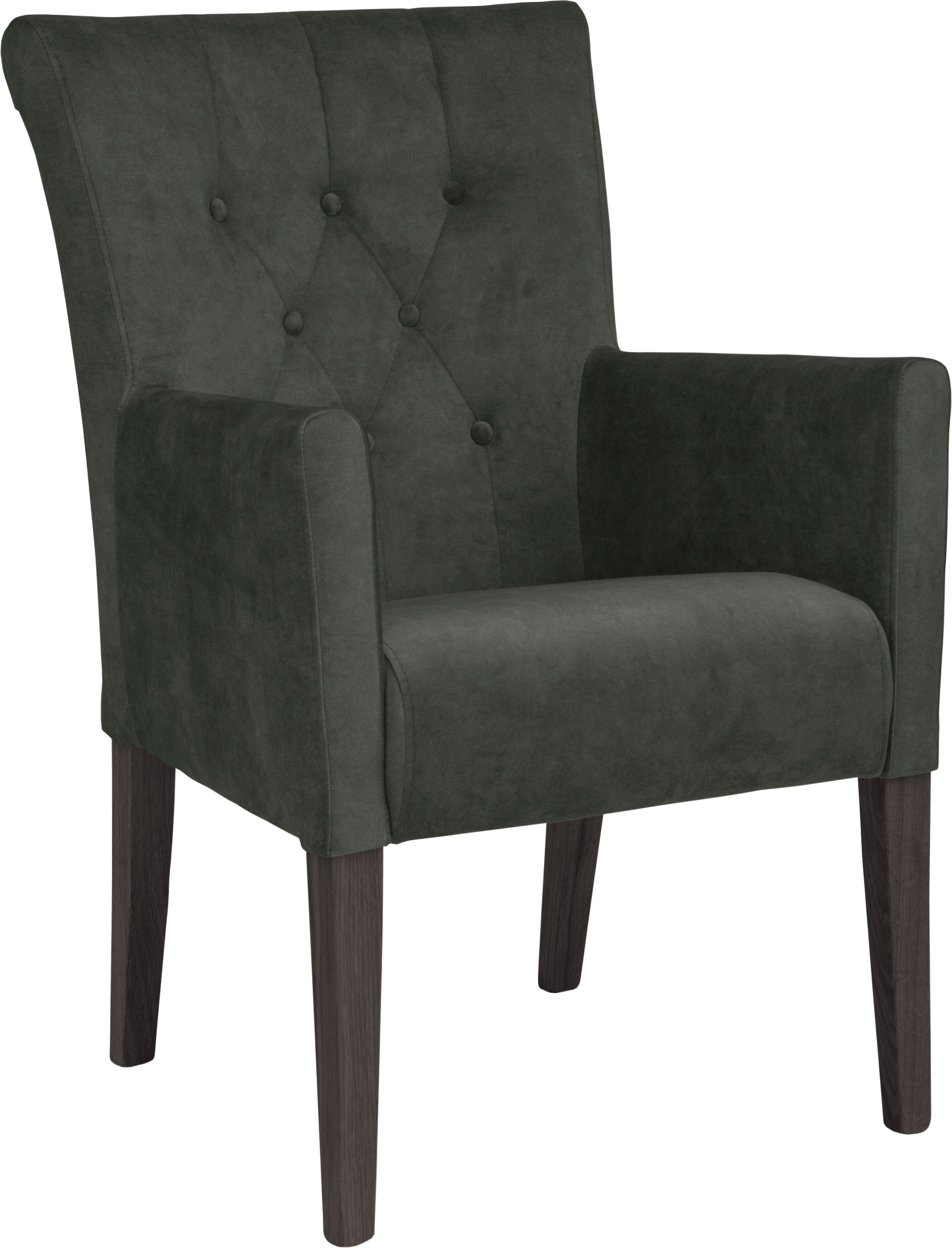 Home affaire Esszimmerstuhl »King« () 1 Stk. Samtvelours Esszimmerstuhl mit günstig online kaufen