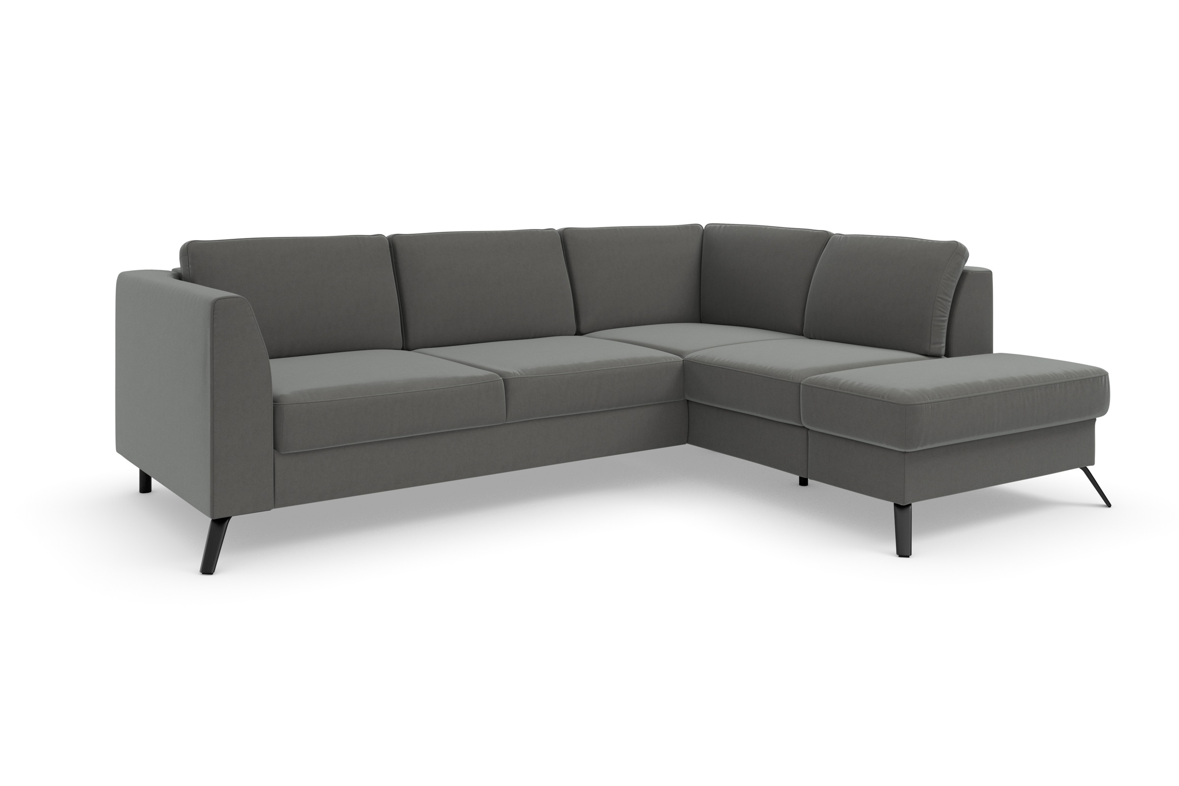sit&more Ecksofa »Olsen L-Form«, inklusive Sitztiefenverstellung, wahlweise mit Bettfunktion, 15cm hoch