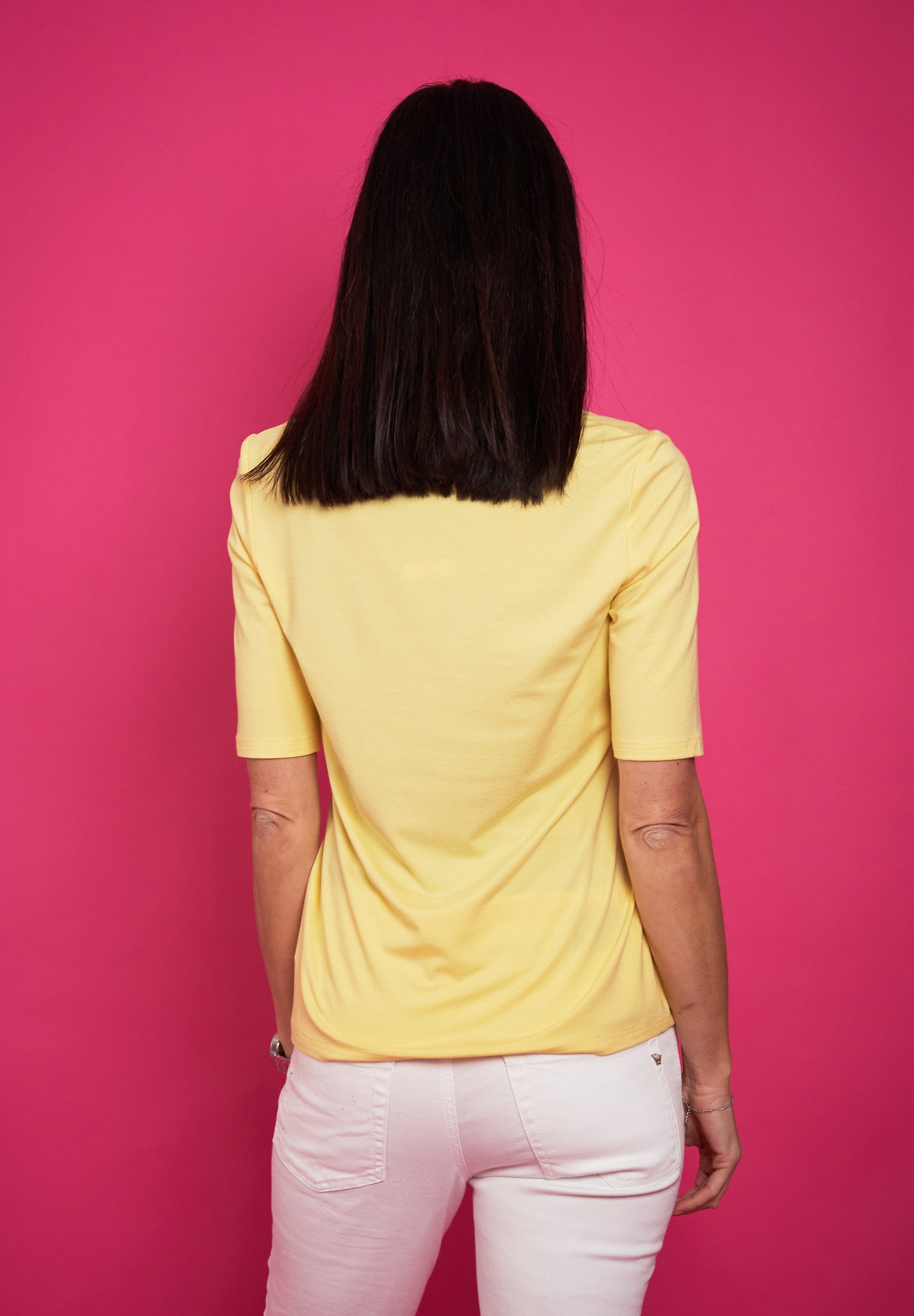 Seidel Moden V-Shirt mit Halbarm aus softem Material, MADE IN GERMANY
