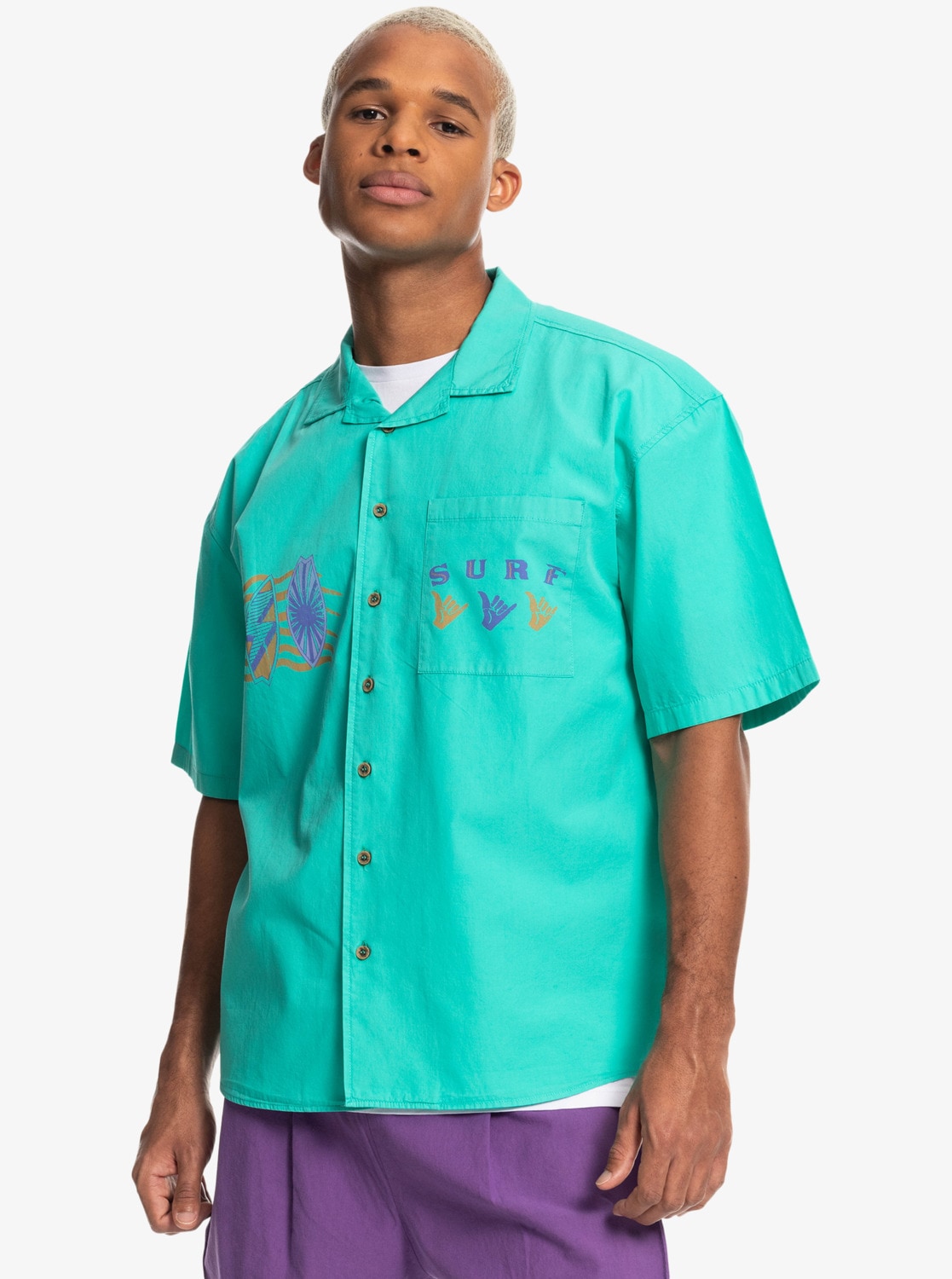Quiksilver Kurzarmhemd »Quiksilver x Stranger Things The Mike«