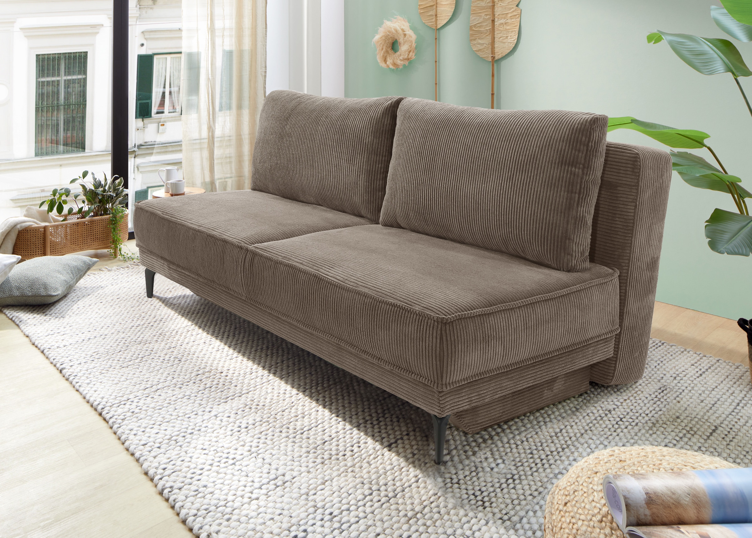 Jockenhöfer Gruppe Schlafsofa »Maestro, Dauerschlafsofa« TTFK-Polsterung + Wellenfederung, Bettkasten, Liegefläche: 161x200 cm