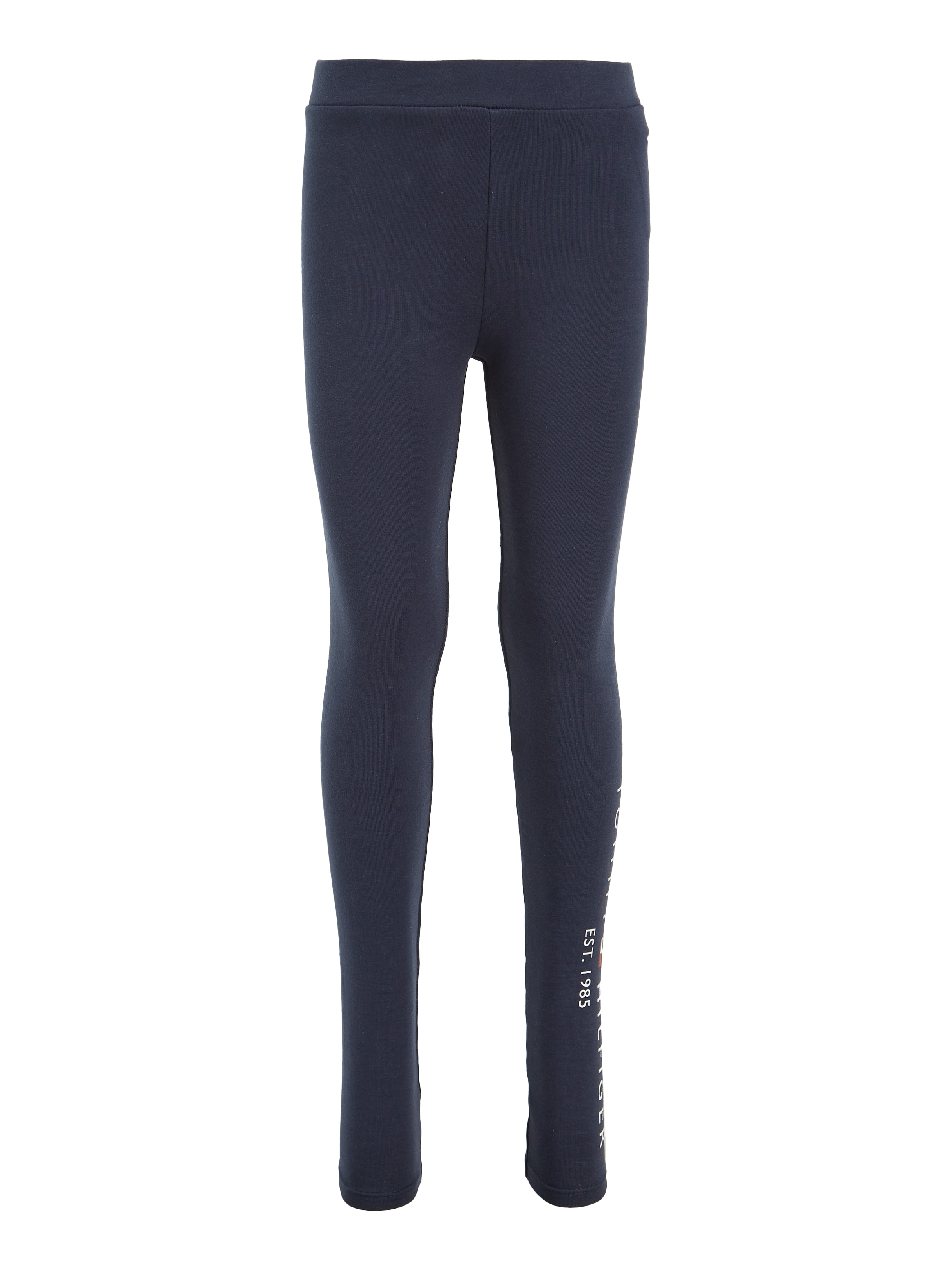 Tommy Hilfiger Leggings »ESSENTIAL LEGGING«, mit Tommy Hiflger Logo-Schriftzug auf dem linken Bein