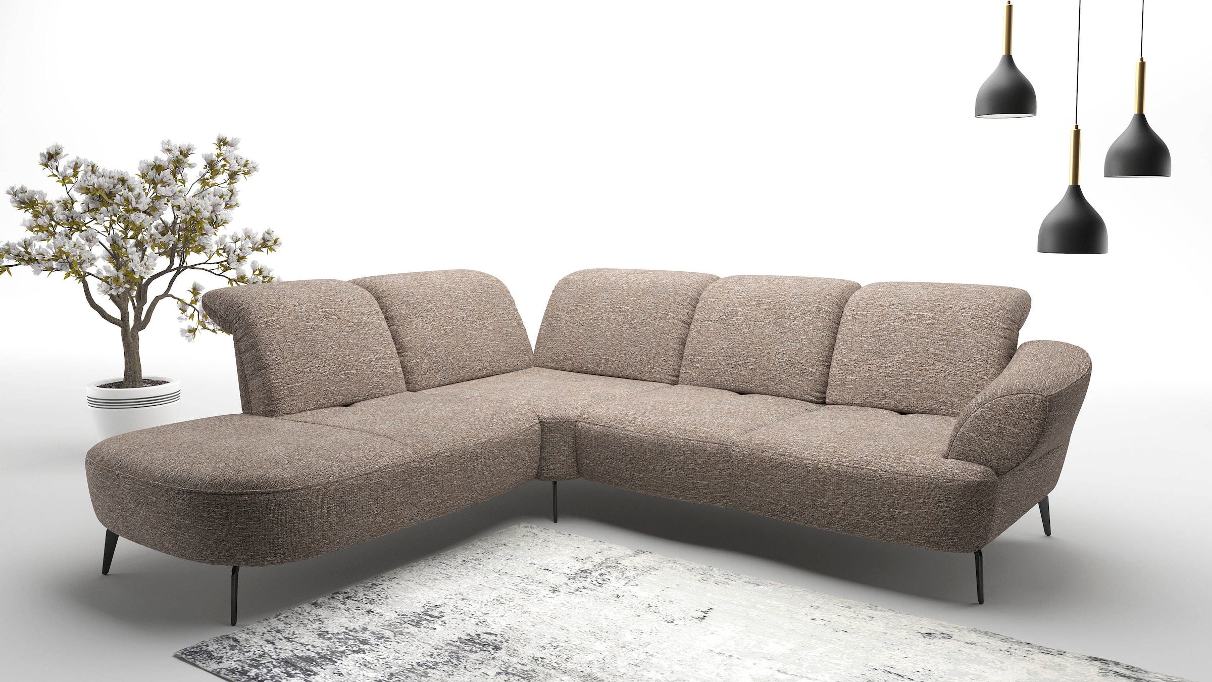 sit&more Ecksofa »Dance, L-Form, inkl. Sitztiefenverstellung« inkl. Click&S günstig online kaufen