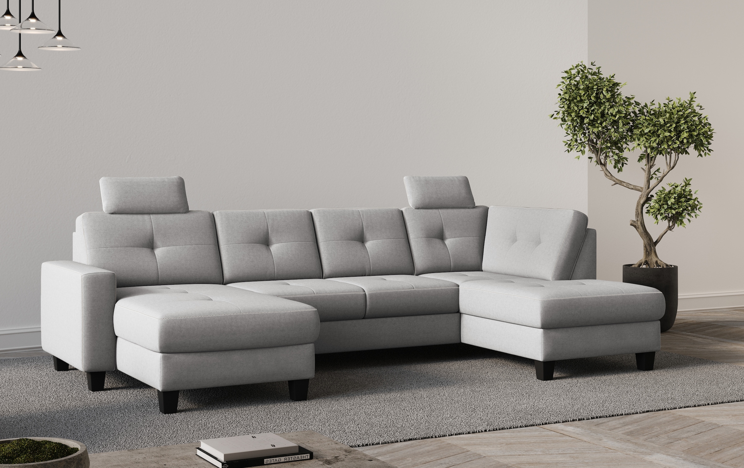 Home affaire Wohnlandschaft »Varese« wahlweise mit Bettfunktion und Bettkas günstig online kaufen