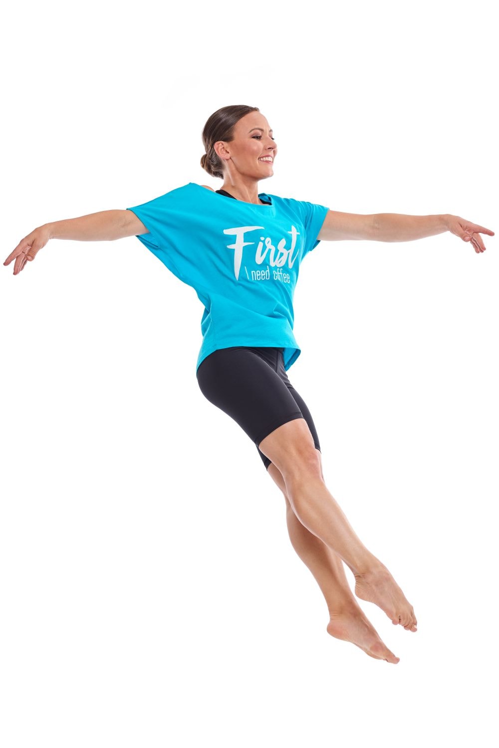 Winshape Oversize-Shirt »MCT002 ultra leicht« mit weißem Glitzer-Aufdruck