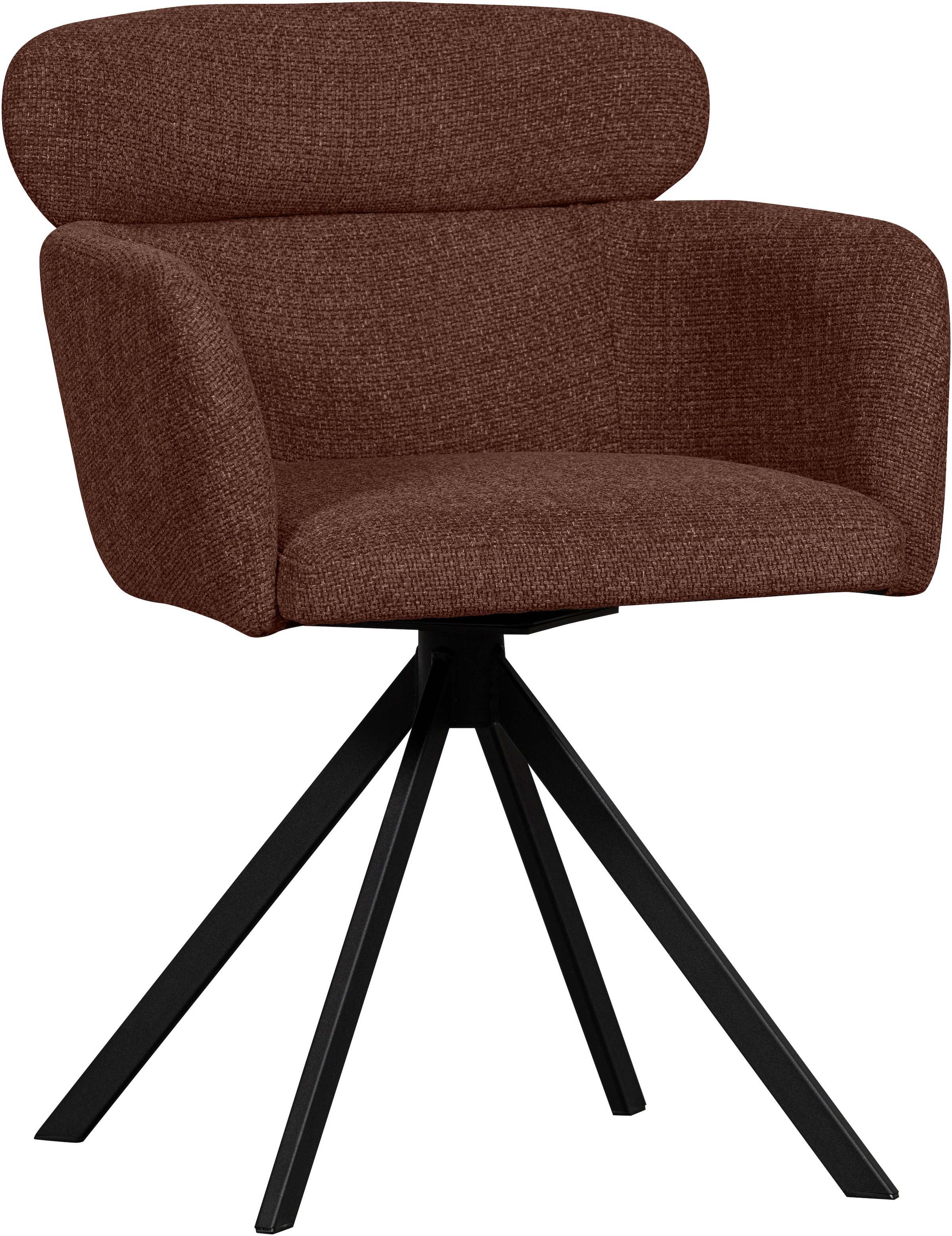 WOOOD Esszimmerstuhl »Fenne« (Set) 2 Stk.Polterstuhl mit Drehfuß, gewebtem günstig online kaufen