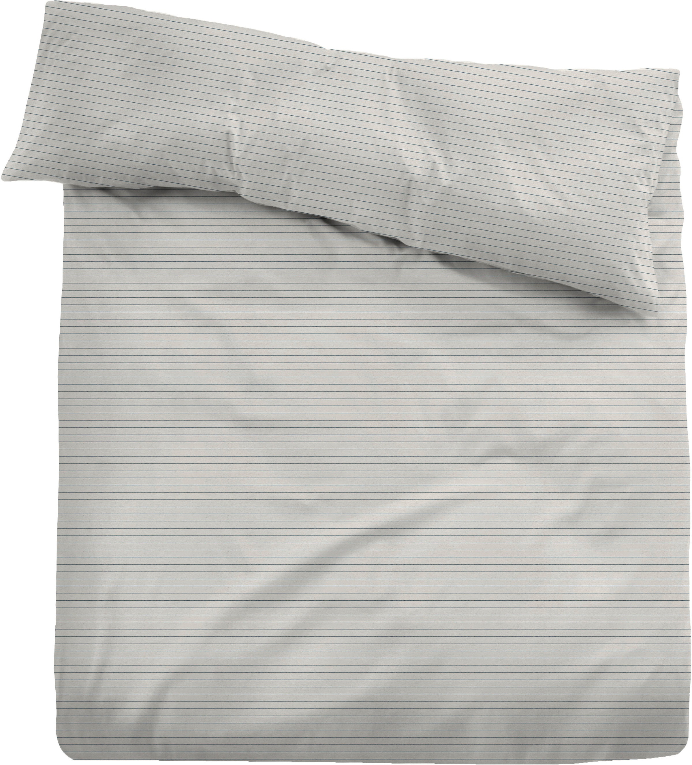 TOM TAILOR HOME Bettwäsche »TRUE STRIPES«, kuschelig + warm, Reißverschluss, Melange, made in Germany