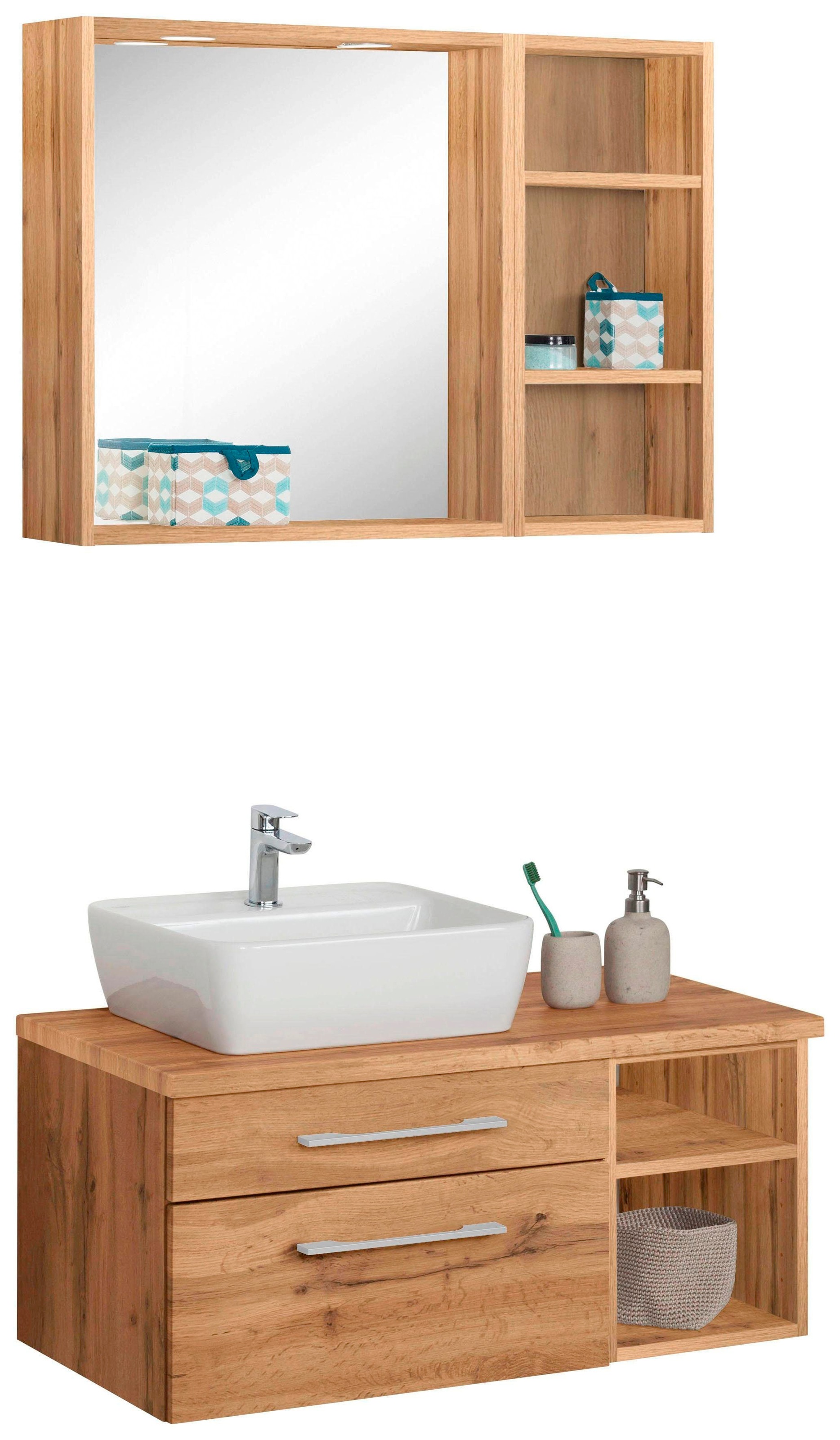 welltime Badmöbel-Set »Davos« 3 Stk. tlg. günstig online kaufen