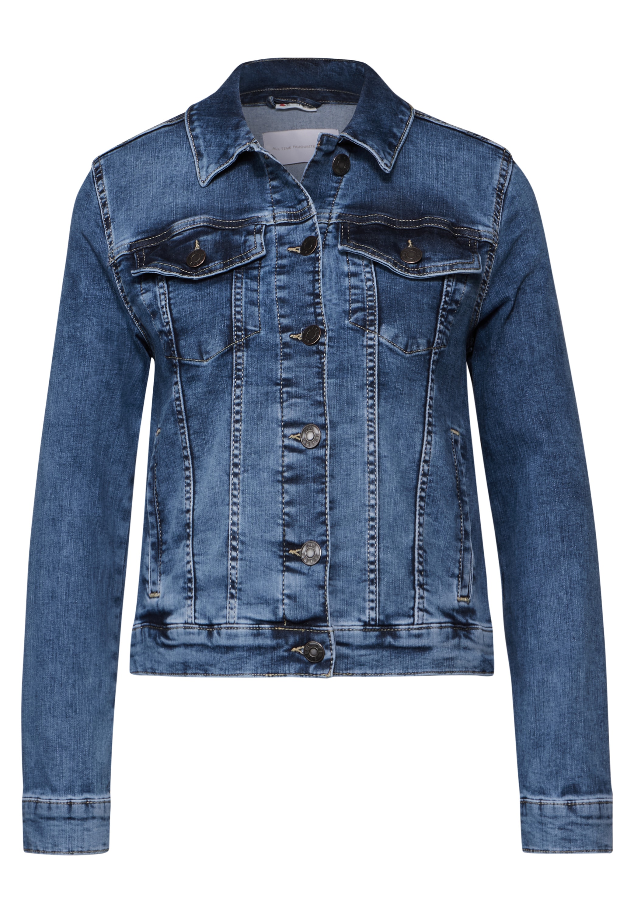 STREET ONE Jeansblazer, mit Brusttaschen
