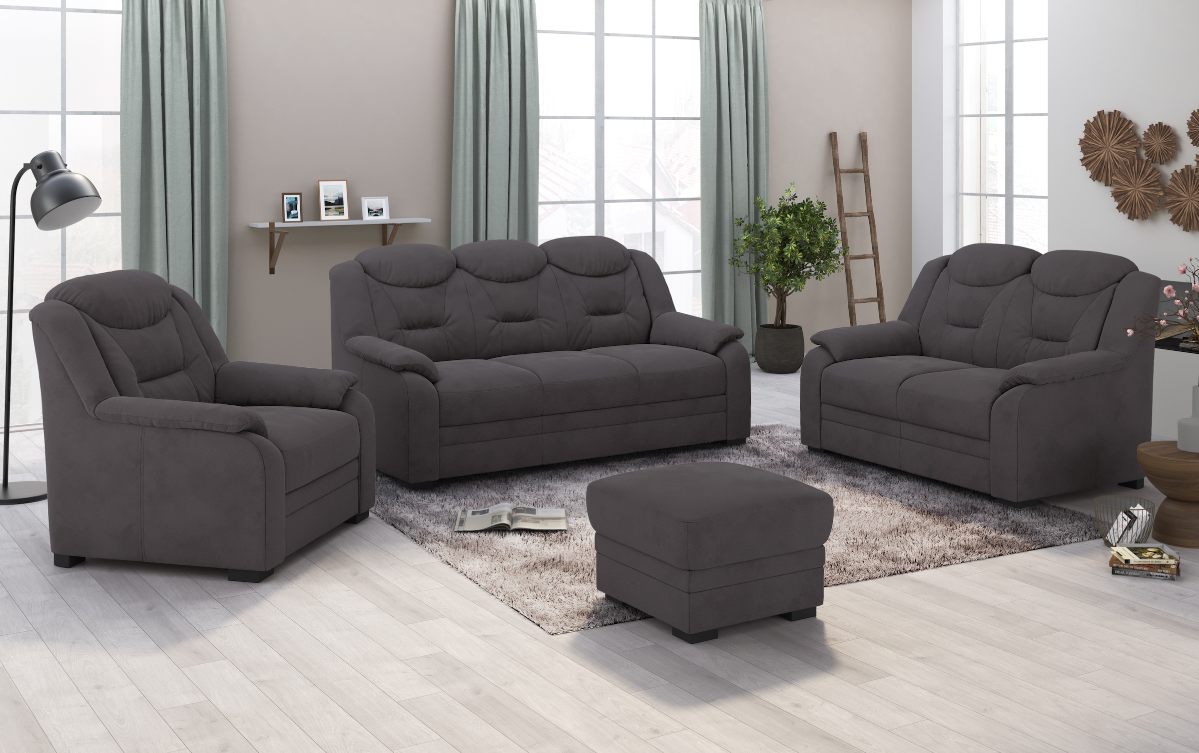 COTTA 3-Sitzer »Marcus« Sofa mit hoher Rückenlehne günstig online kaufen