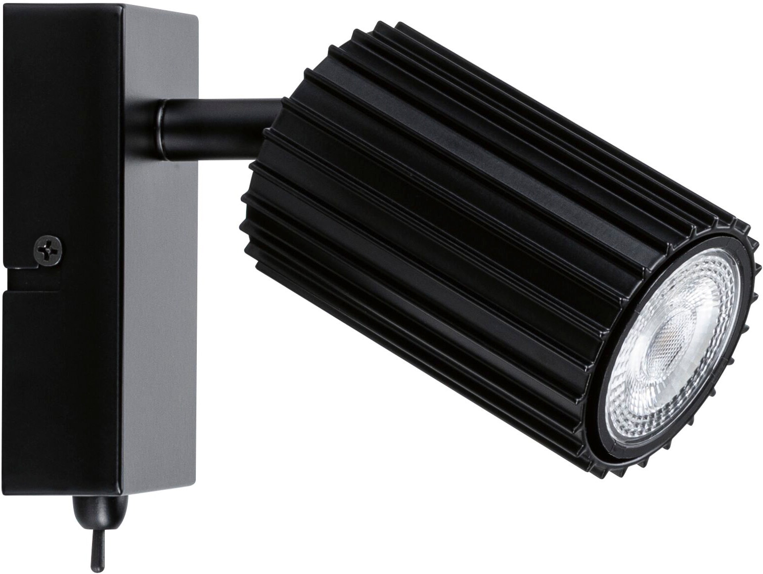 Paulmann Wandleuchte »Spot Lirena max 1x10W GU10 Schwarz 230V Metall« GU10 1 Stk. Dimmbar