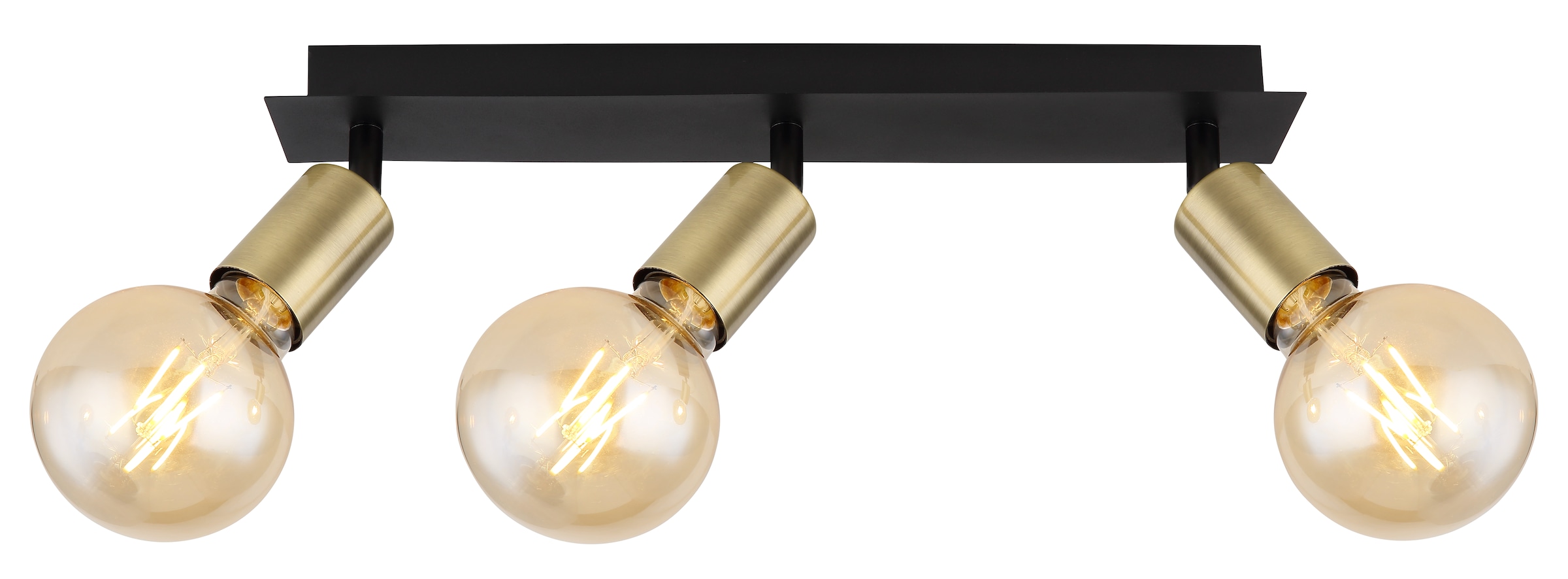 GLOBO LIGHTING Deckenstrahler »LILIANA«, Leuchtmittel E27 | ohne Leuchtmittel, Deckenstrahler/altmessing/Flur/Wohnzimmer
