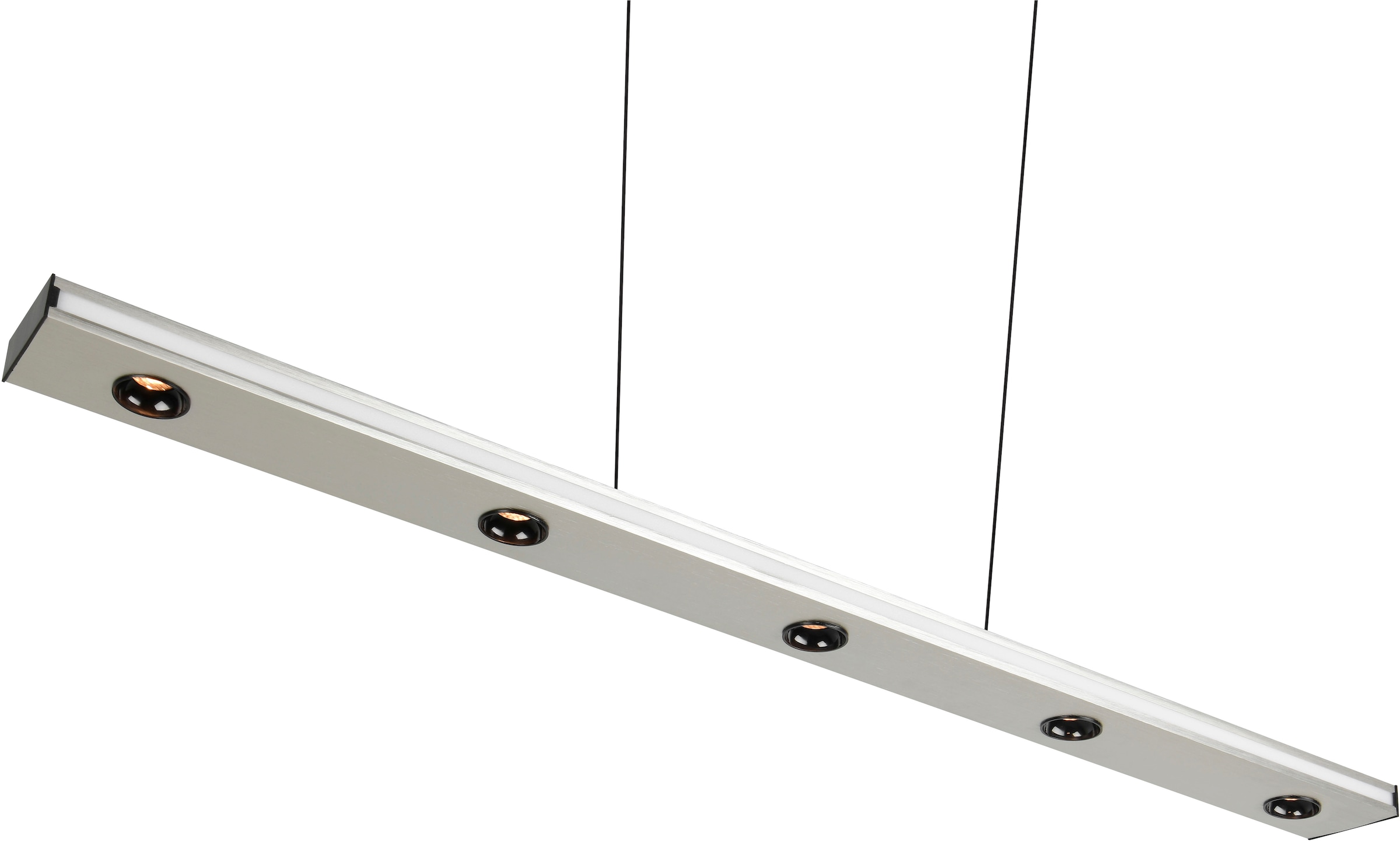 TRIO Leuchten LED Pendelleuchte »GRAHAM, Hängeleuchte höhenverstellbar, dimmbar, Memoryfunktion« LED-Board 1 Stk. Farbwechsler | warmweiß - kaltweiß up-and-down Licht Lichtfarbe einstellbar warm- bis kaltweiß 2300-4000K