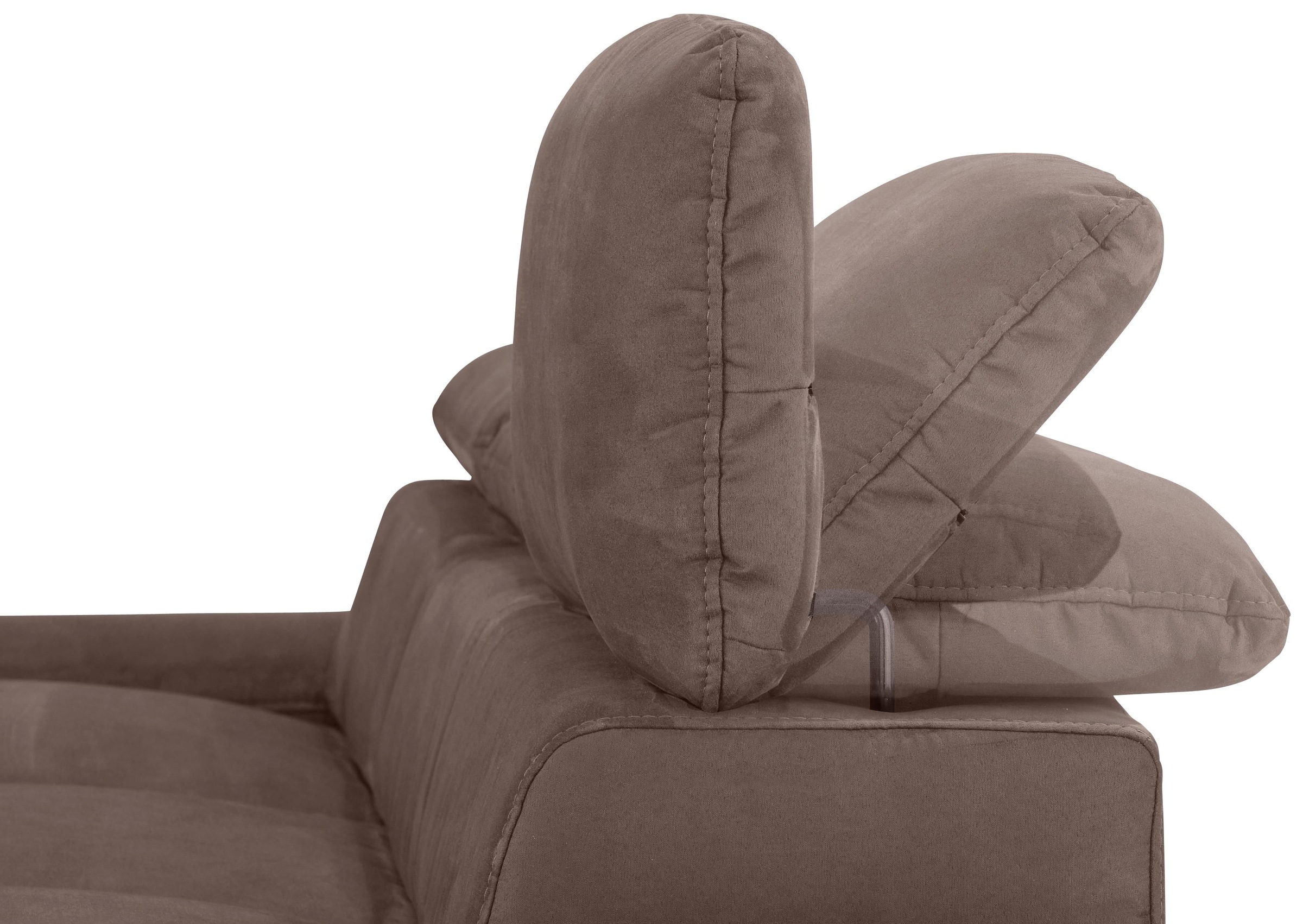 Home affaire Ecksofa »Alberto L-Form«, mit Kopfteilverstellung, wahlweise mit Bettfunktion