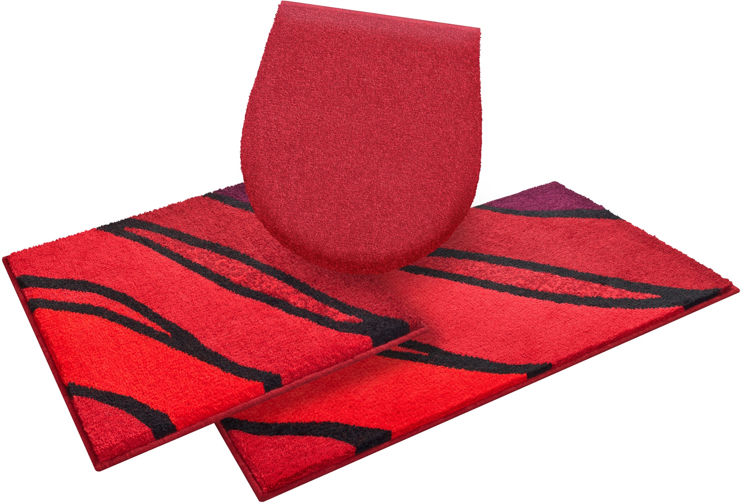 Grund Badematte »Belize, Badvorleger, Badezimmer Teppich, sehr weich«, rutschhemmend beschichtet, schnell trocknend-fußbodenheizungsgeeignet, weiche Haptik, auch als 3 teiliges Set erhältlich, Made in Europe