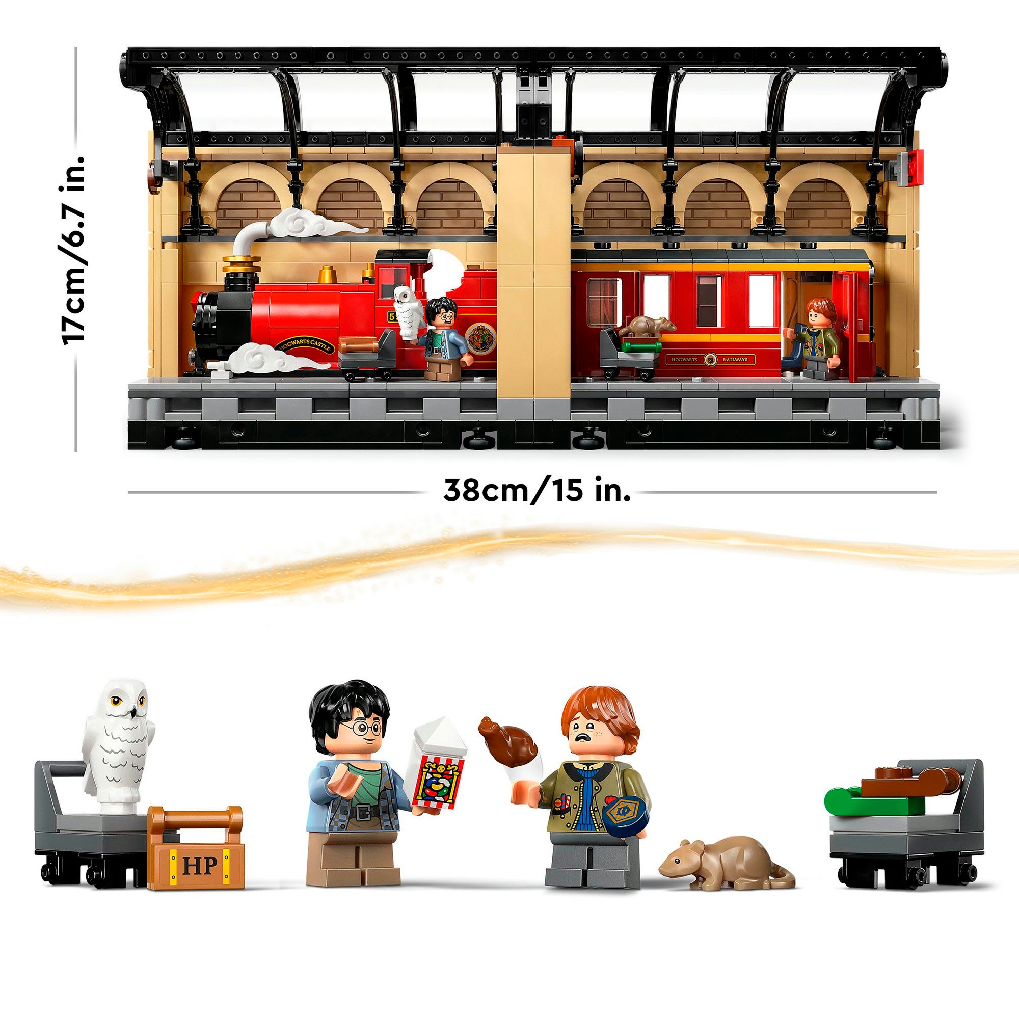 LEGO® Konstruktionsspielsteine »Buchstütze: Hogwarts Express (76450), LEGO Harry Potter™«, (832 St.), Made in Europe
