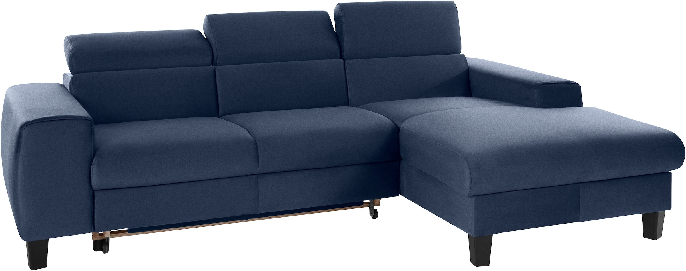 COTTA Polstergarnitur »Morven L-Form«, (Set), Set bestehend aus: Ecksofa mit Kopfteilverstellung & Hocker