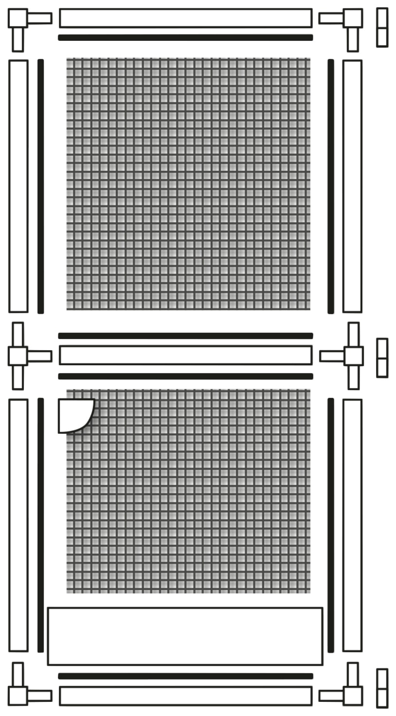 SCHELLENBERG Insektenschutz-Tür »Fliegengitter für Balkontür Premium«,  Insektenschutz-Tür mit Aluminiumrahmen, 100 x 215 cm, weiß, 70093 online  bei