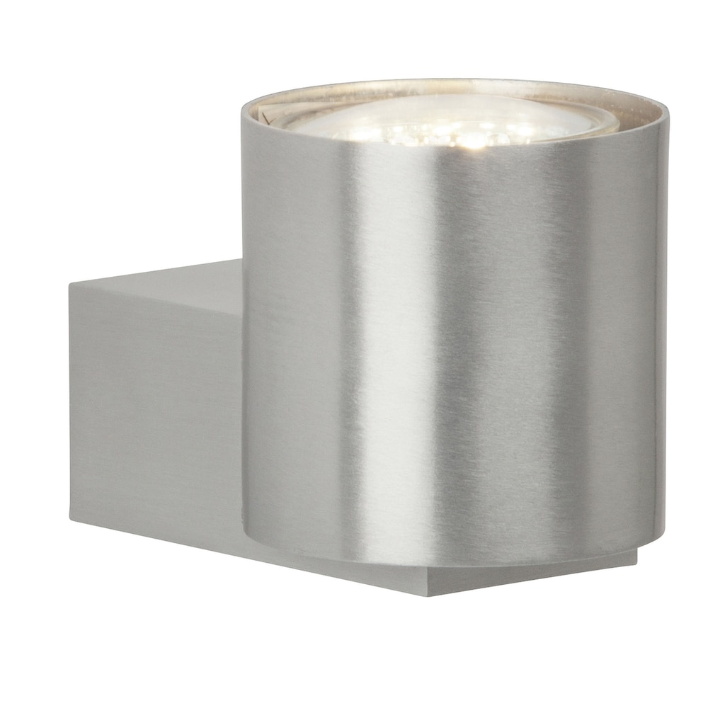 Brilliant Wandleuchte »Izon«, 1 flammig-flammig, 6,5 cm Höhe, 0 cm Durchm., GU10, Metall, aluminium