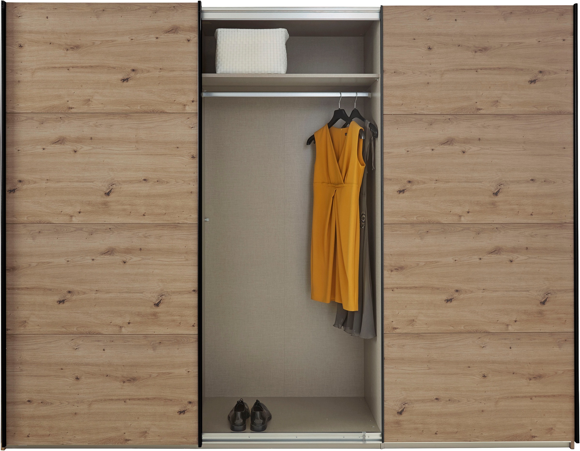 rauch Schwebetürenschrank »Kleiderschrank Schrank Garderobe TOPSELLER OTELI inkl. Inneneinteilung«, mit 3 Innenschubladen sowie zusätzlichen Einlegeböden MADE IN GERMANY