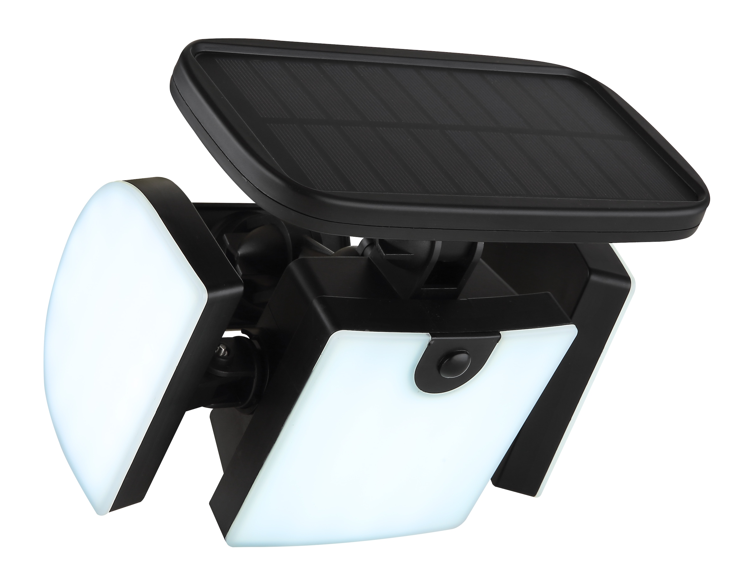 GLOBO LIGHTING LED Solarleuchte »SOLARLEUCHTE KUNSTSTOFF SCHWARZ MATT, 1XLED« LED-Modul 1 Stk. Kaltweiß Solar Garten Terrasse Außenbeleuchtung Funktionsleuchte Außenbereich