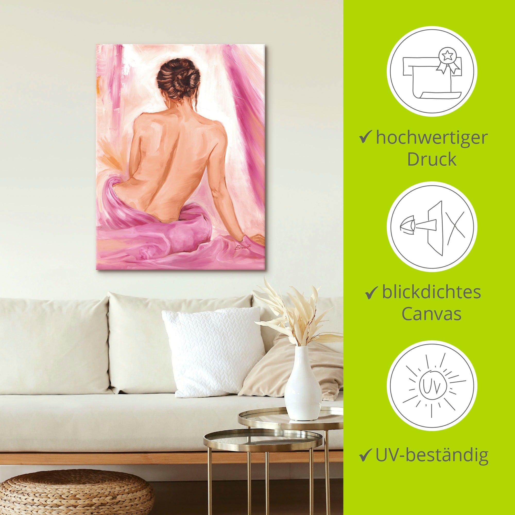 Artland Wandbild »Akt II«, Erotische Bilder, (1 St.), als Leinwandbild, Poster, Wandaufkleber in verschied. Größen