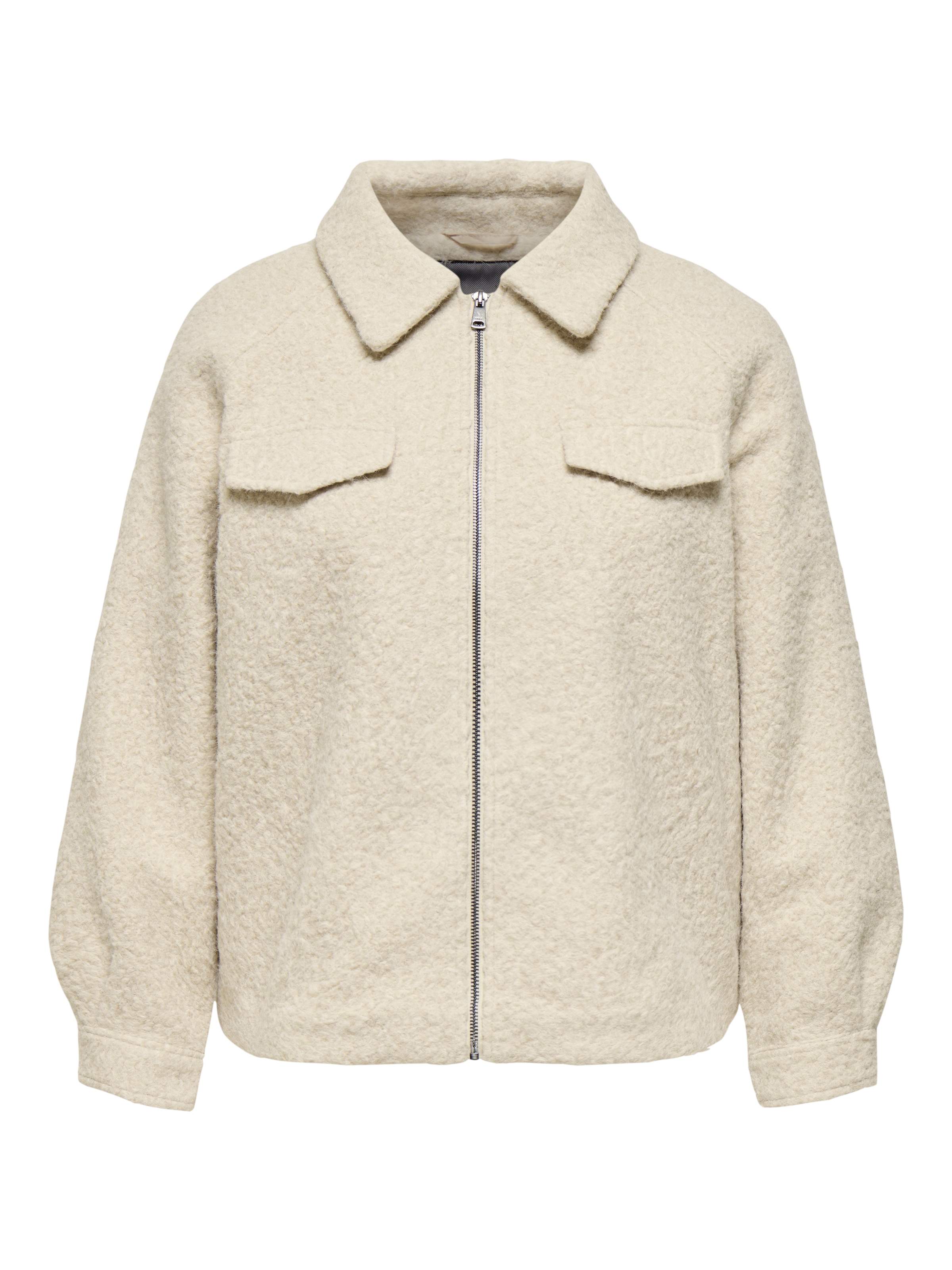 ONLY CARMAKOMA Bouclèjacke »CARMALO SHORT BOUCLE JACKET OTW NOOS« ohne Kapuze