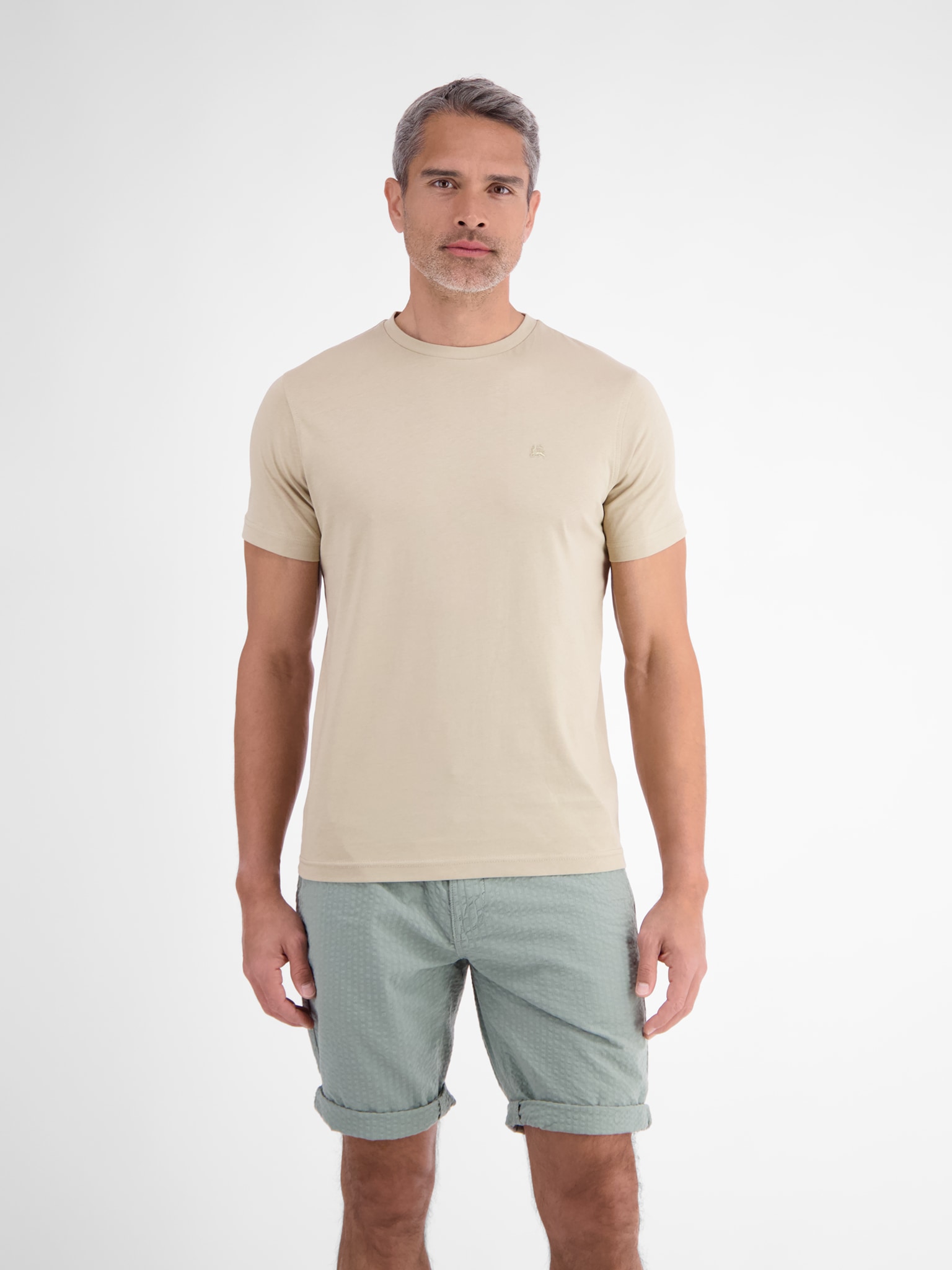 LERROS T-Shirt mit Logo-Stickerei