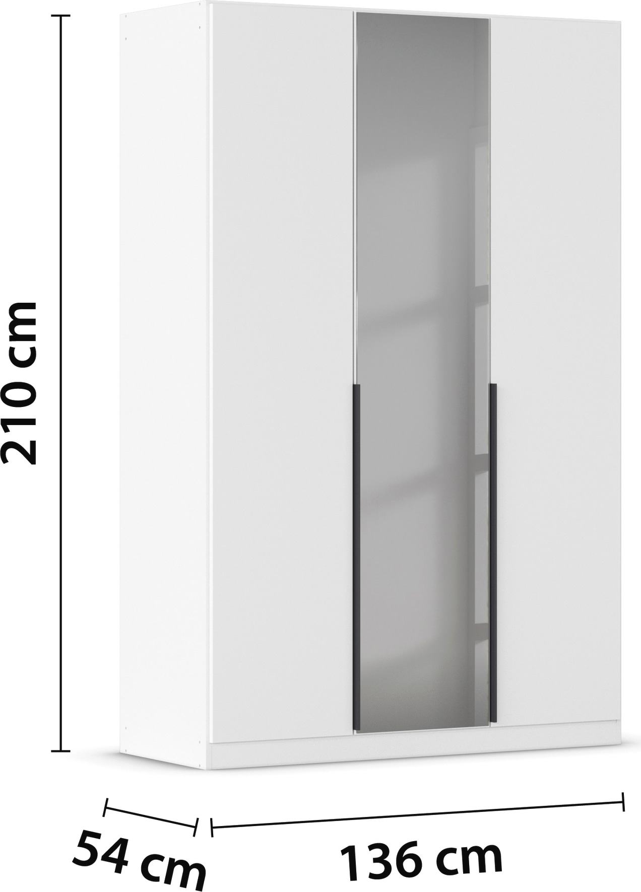 INOSIGN BY RAUCH Drehtürenschrank »Ferris Schrank Breite 2,10m BESTSELLER Schlafzimmerschrank«, Kleiderschrank mit Spiegel in den Ausführungen BASIC/CLASSIC/PREMIUM