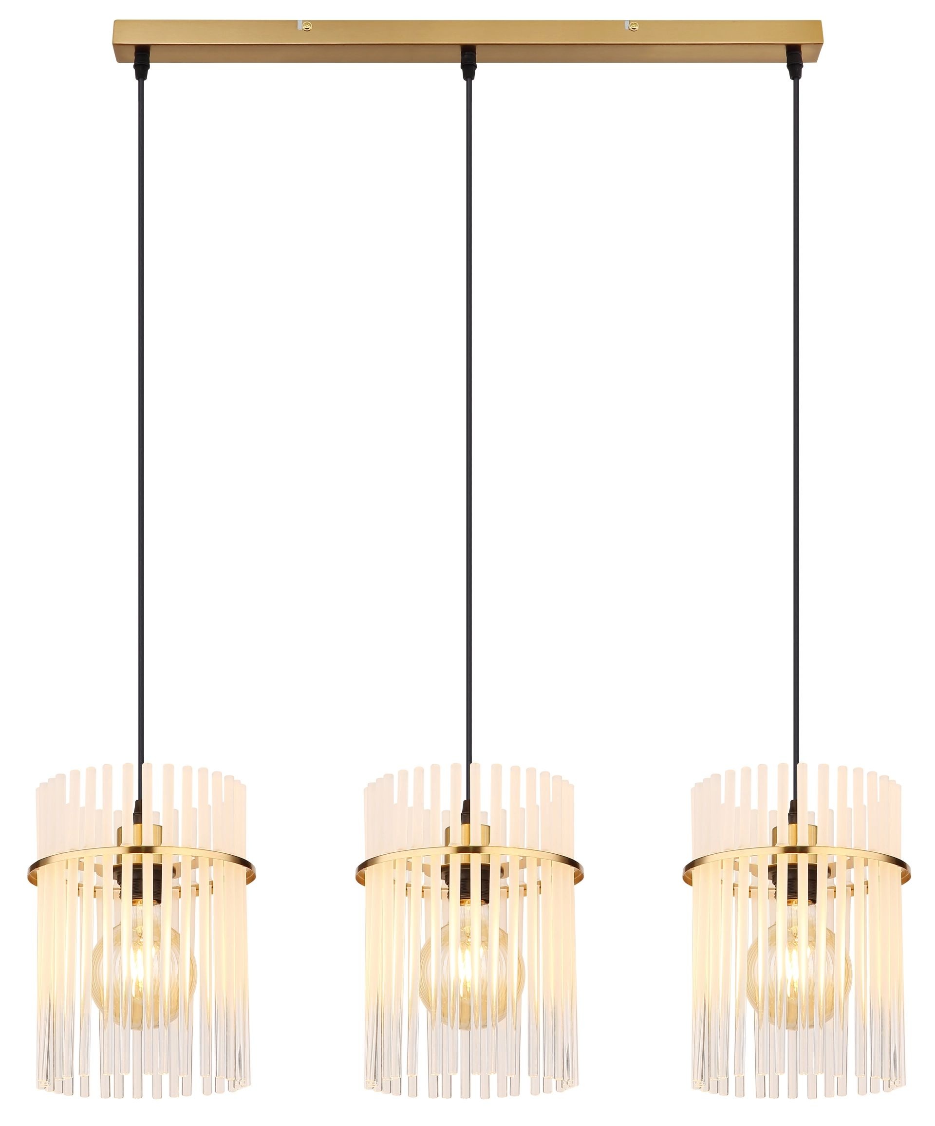 GLOBO LIGHTING Hängeleuchte »GORLEY«, 3 flammig, Leuchtmittel E27   ohne Le günstig online kaufen