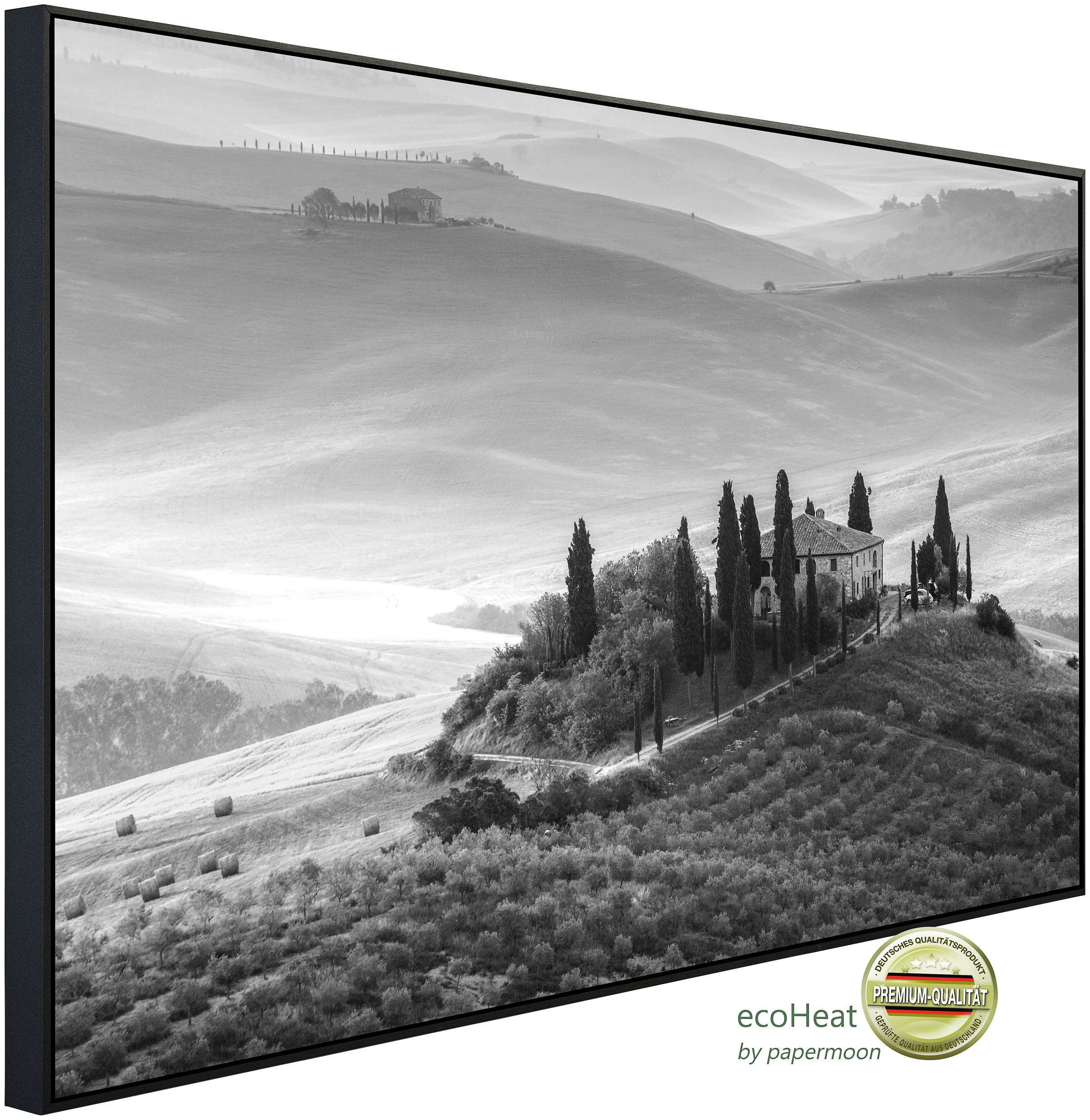 Papermoon Infrarotheizung »Italien Landschaft Schwarz & Weiß«, sehr angeneh günstig online kaufen