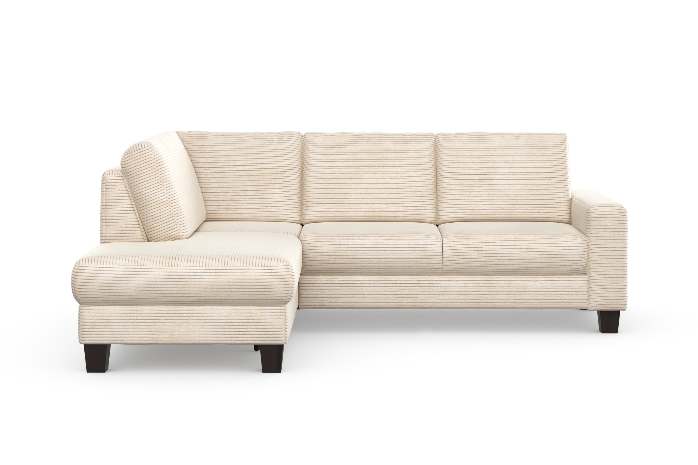 Home affaire Ecksofa »Summer L-Form«, mit Ottomane, mit oder ohne Bettfunktion und Bettkasten, Cord-Bezug