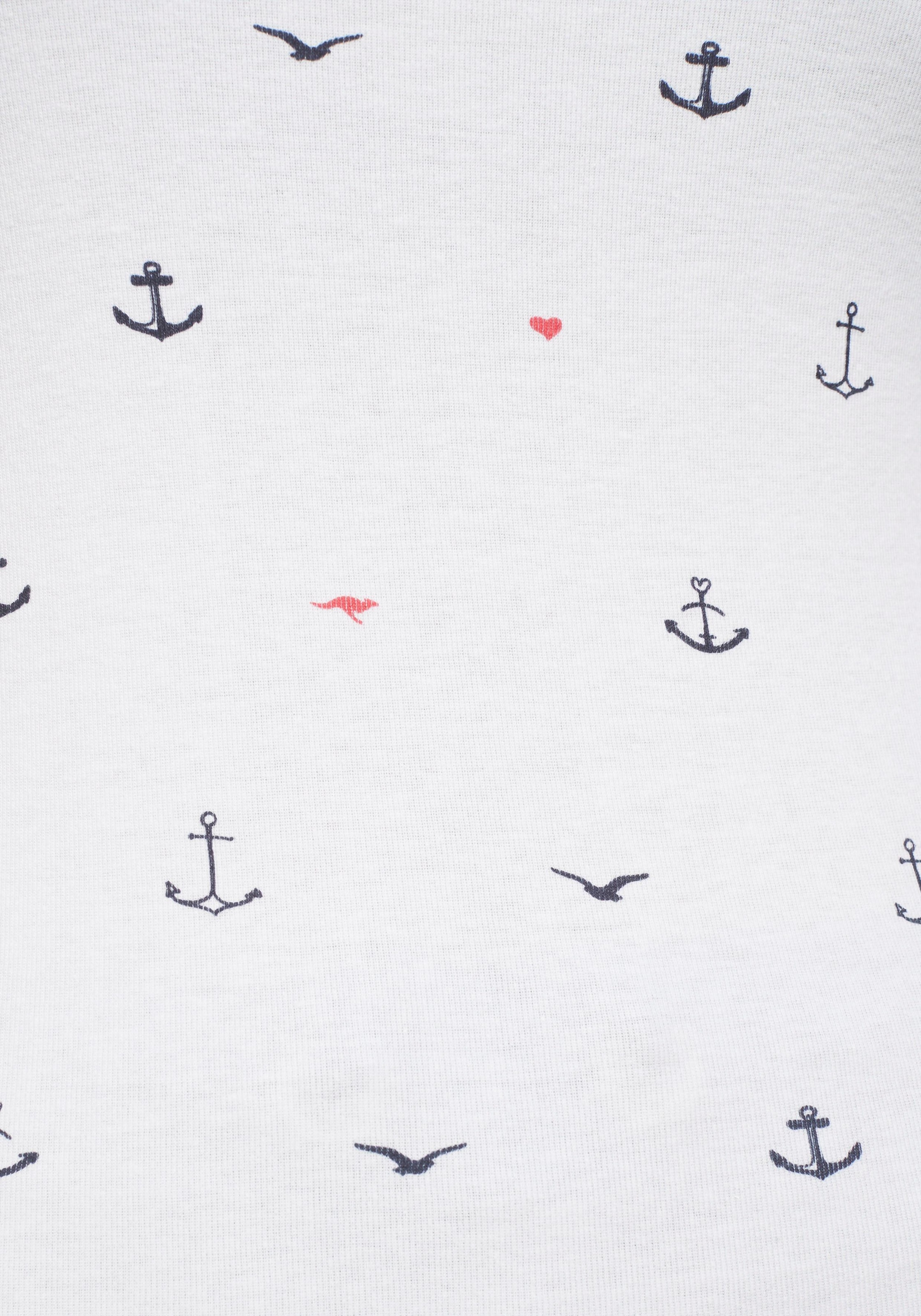 KangaROOS T-Shirt kurzärmelig,  sehr figurbetont und hüftbedeckend