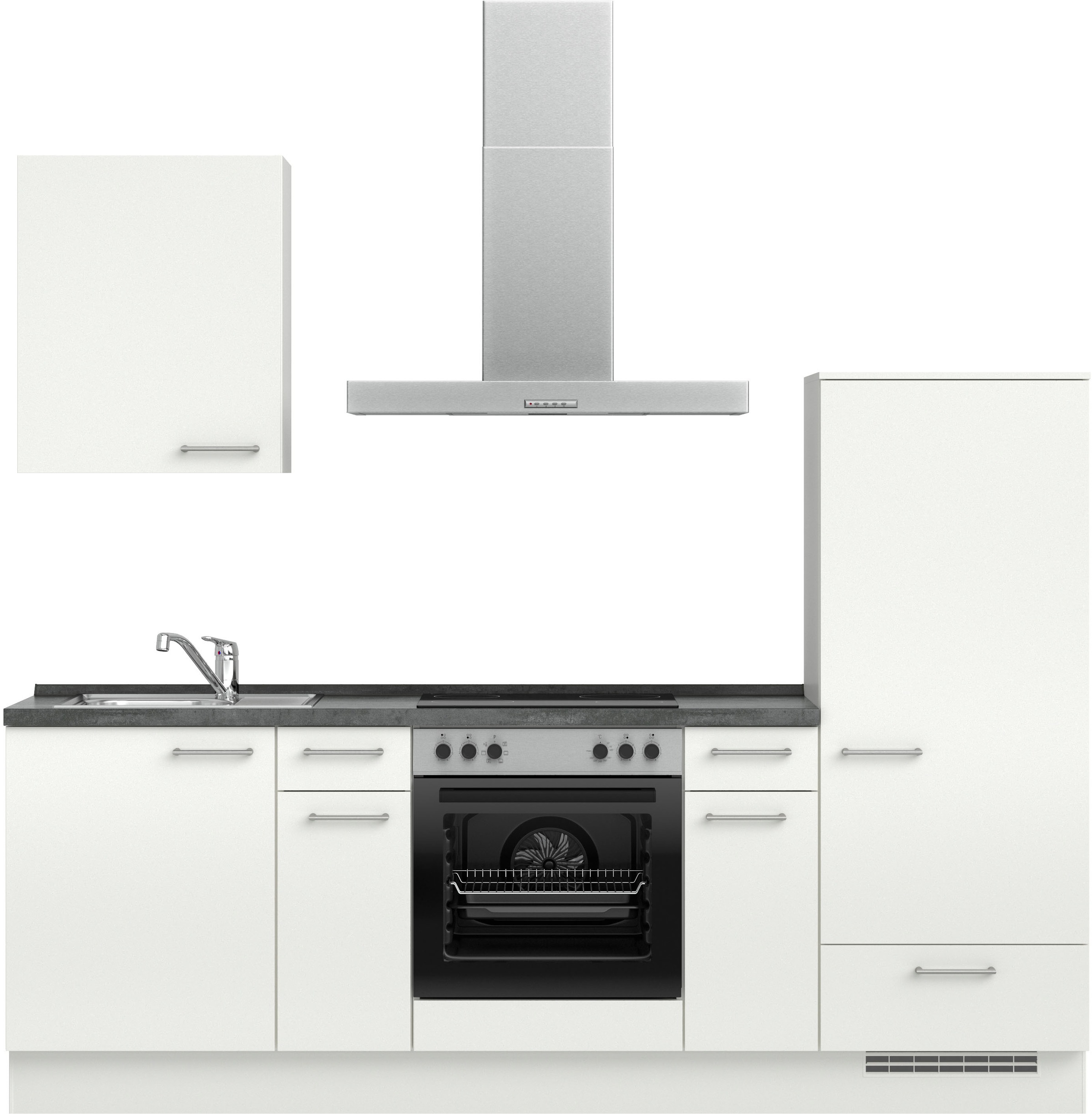 nobilia® Küchenzeile »"Laser I", Ausrichtung wählbar, Breite 240 cm« vormon günstig online kaufen