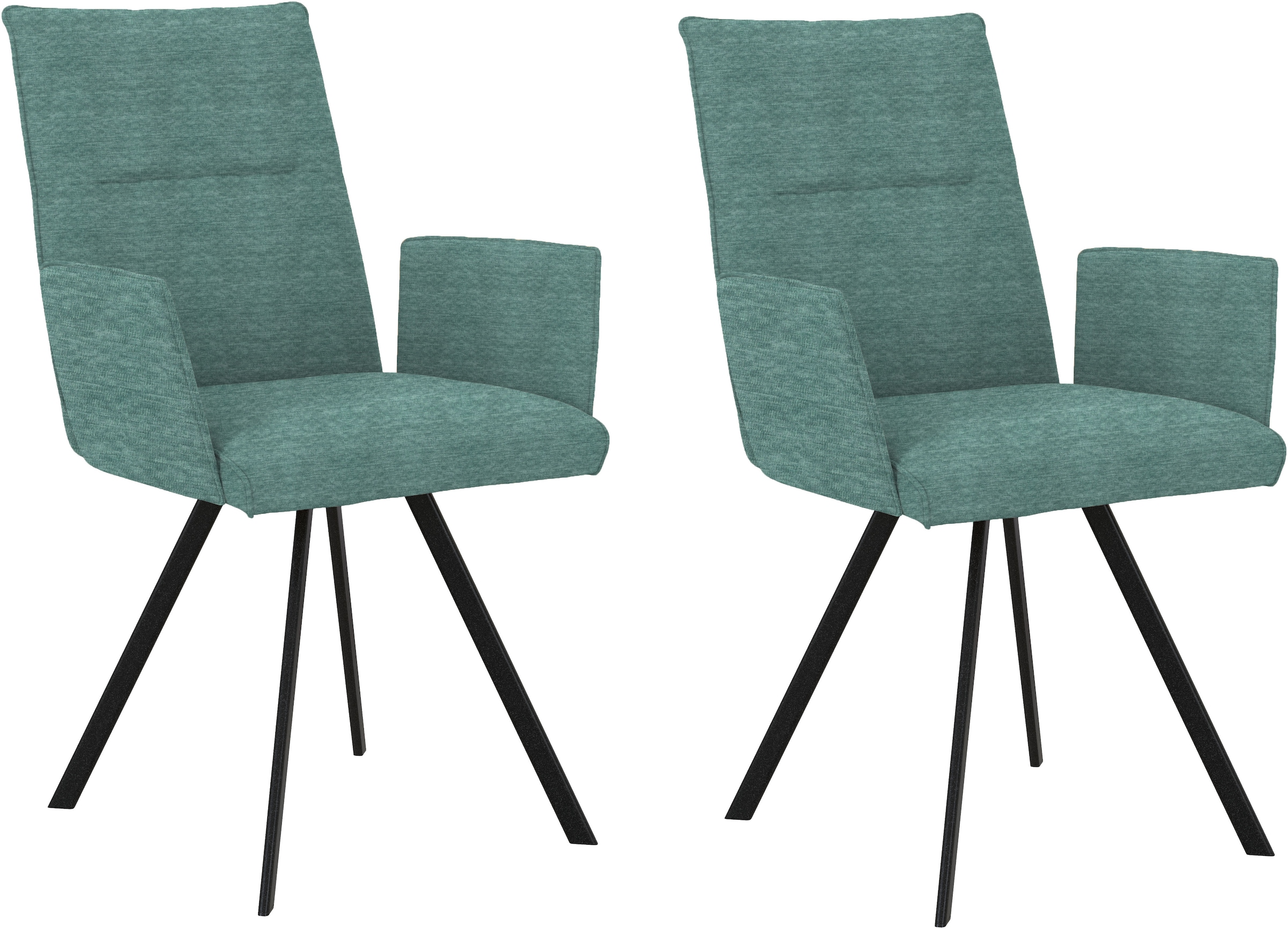 Home affaire Armlehnstuhl »Sava« (Set) 2 Stk.Metallgestell günstig online kaufen